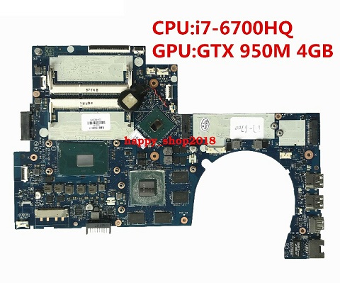 HP 17-R 17T-N 950M 4GB i7-6700HQ CPU Motherboard LA-C991P 829068-601 829068-001 HP 17-N 17-R 17T-N GTX 950M