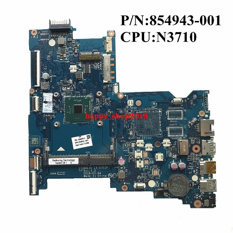 HP 14-am 15-ay 15-ba with N3710 CPU Motherboard 854943-601 854943-001 854943-501 BDL50 LA-D702P 100% Tested Go