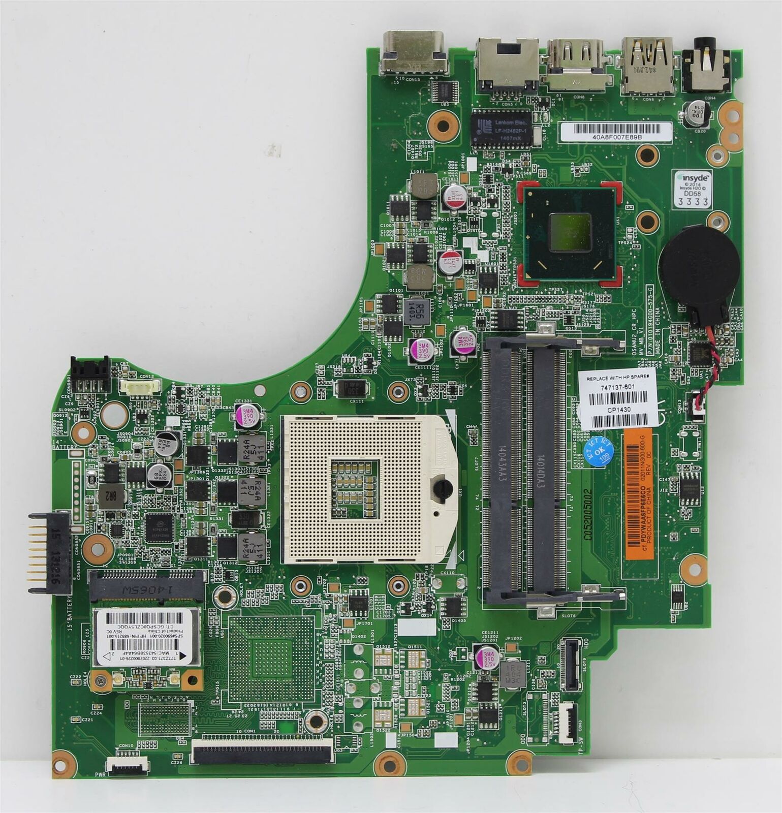 HP 250 G2 Replacement Laptop Motherboard | 747137-601 EAN: Does not apply MPN: 747137-601 Brand: HP ISBN: