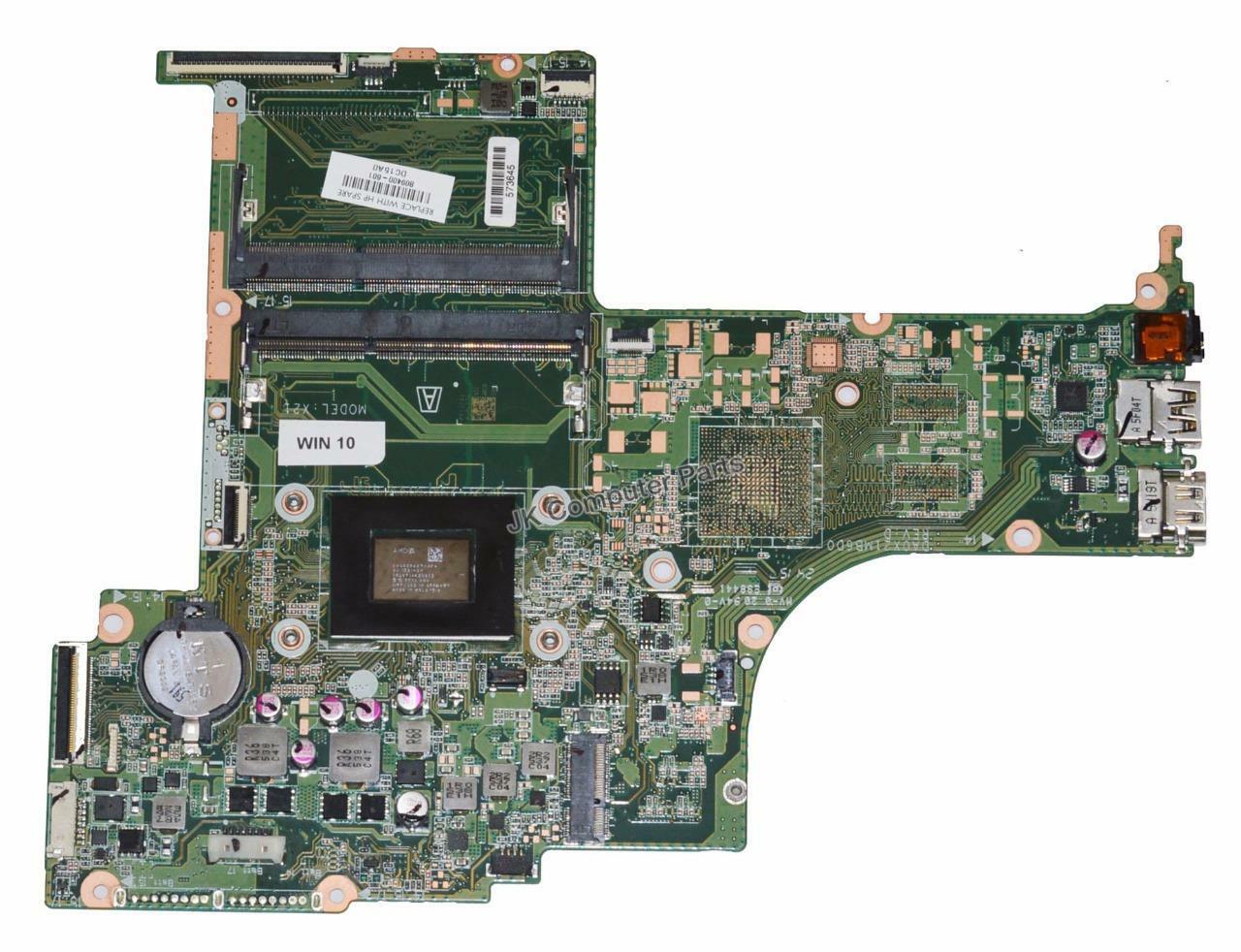 HP 17-G Laptop Motherboard w/ AMD A10-8700P 1.8Ghz CPU 809400-601 Brand: HP Compatible CPU Brand: AMD Comp