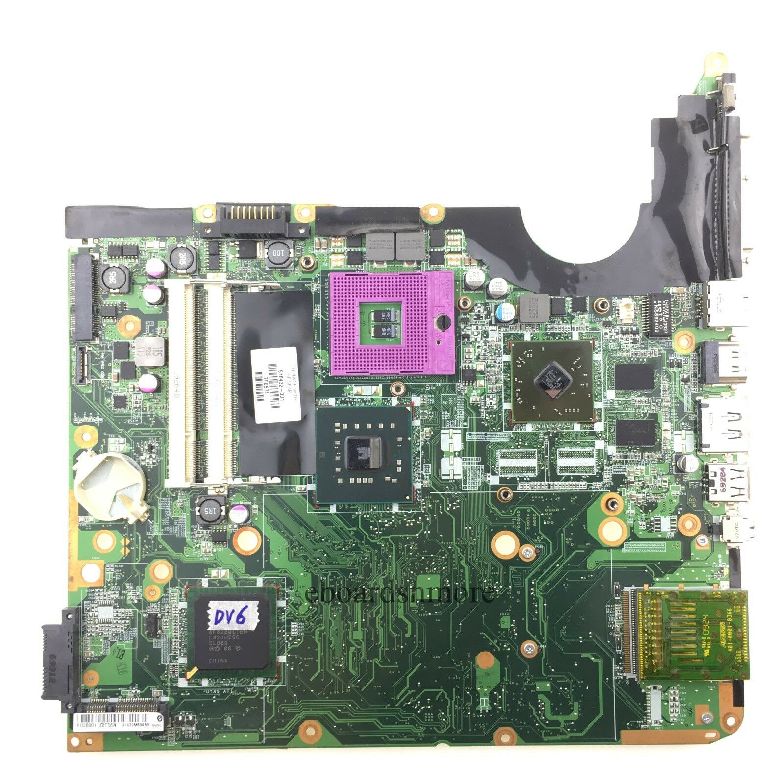 518432-001 for HP DV6 Series Intel motherboard with ATI Radeon Graphics Grade A Compatible CPU Brand: Intel