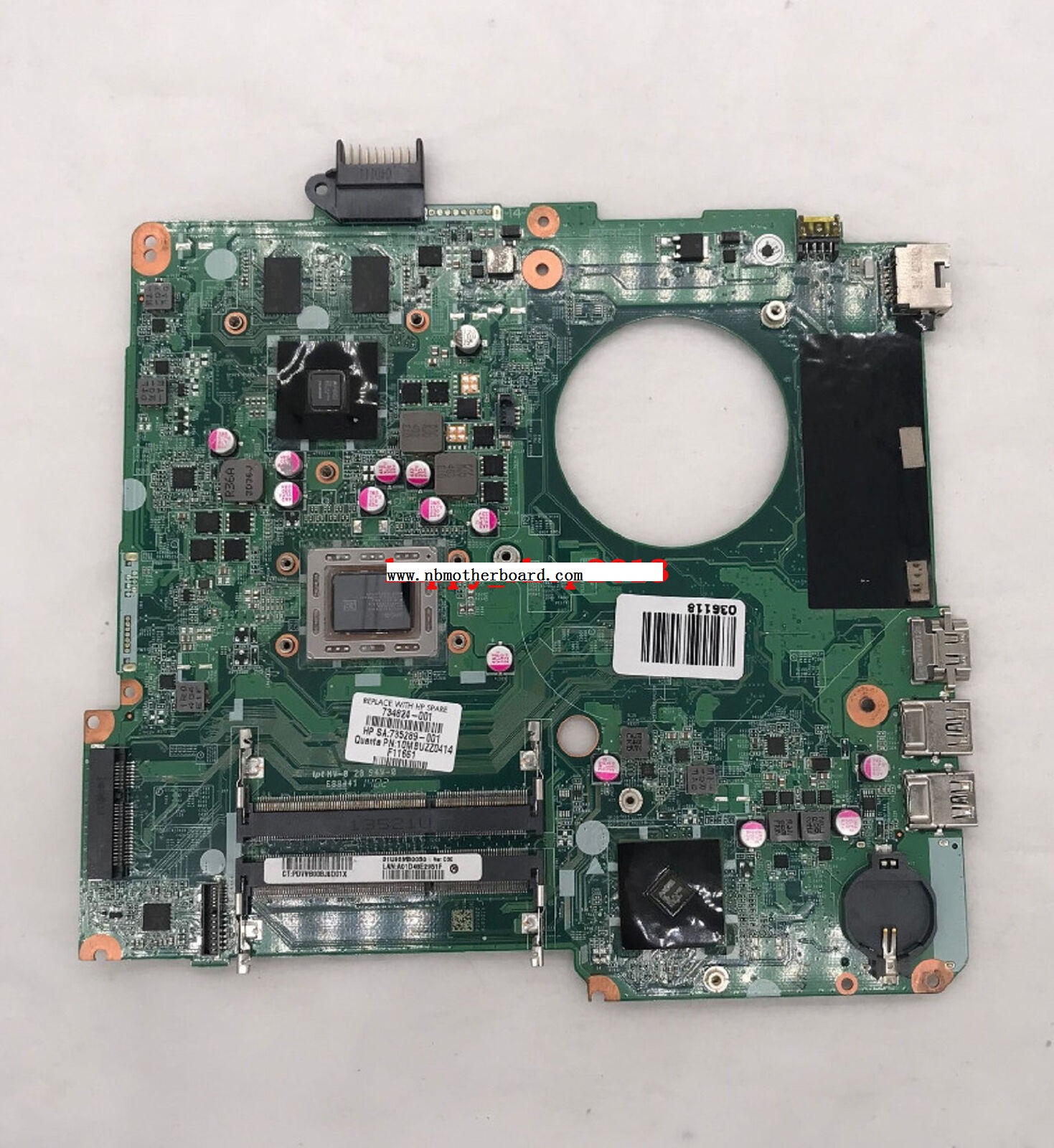 734824-601 HP 15-N A10-5745M CPU Motherboard DA0U92MB6D0 734824-001 734824-501