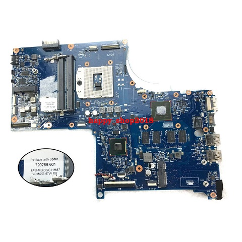 HP Envy 17-J 17T-J 17-J003XX M7-J003XX Intel HM87 2G 740M Motherboard 720266-601 720266-501 720266-001 Tested