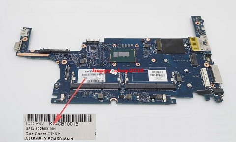 801795-001 801795-501 801795-601 for HP 810 G3 Motherboard w/ i5-5300U CPU Test Brand: HP Number of Memory - Click Image to Close