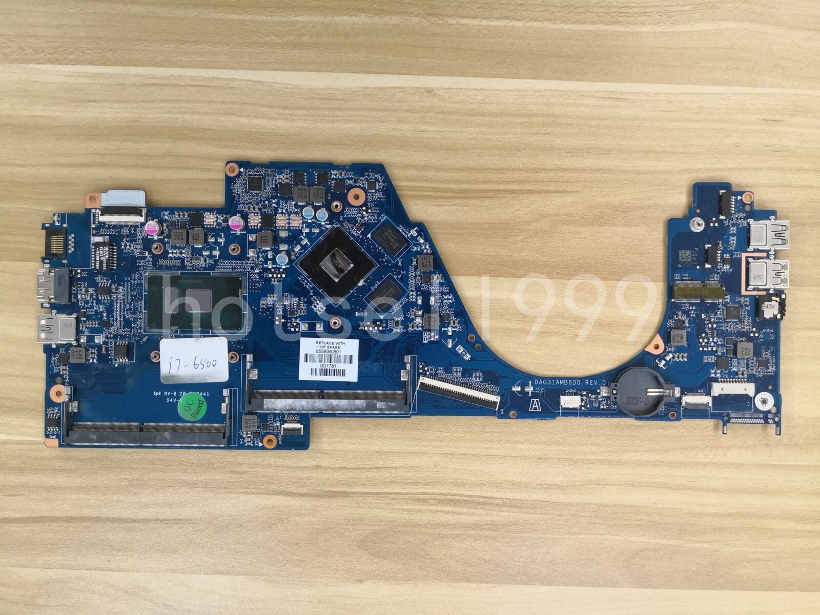 For HP 14-AL Laptop Motherboard With i7-6500u CPU 940MX GPU 855836-601 Tested Brand: HP Number of Memory
