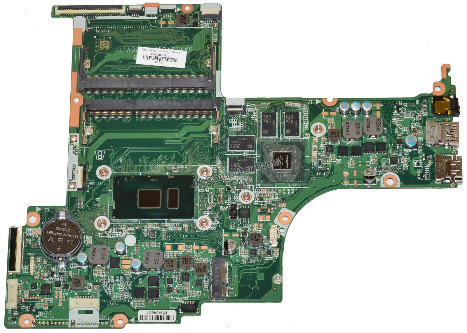 DAX1BMBHP ENVY 17-S Motherboard w/ Intel i7-7500U 2.7Ghz CPU 904360-601