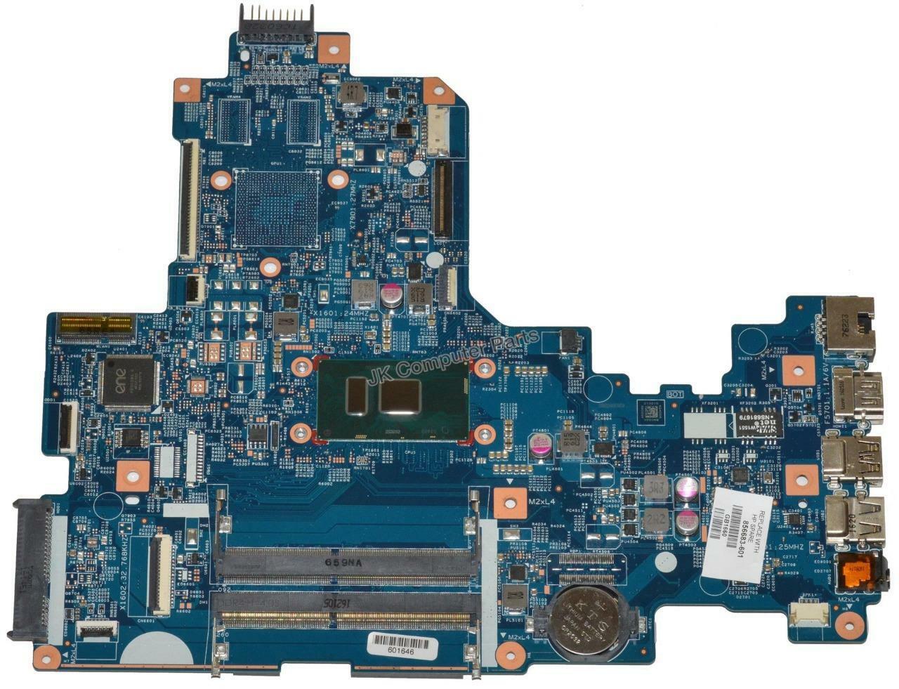 HP 17-X Laptop Motherboard w/ i3-6100U 2.3Ghz CPU 448.08E01.0021 455.08E01.0015 Integrated CPU: i3-6100U Co - Click Image to Close