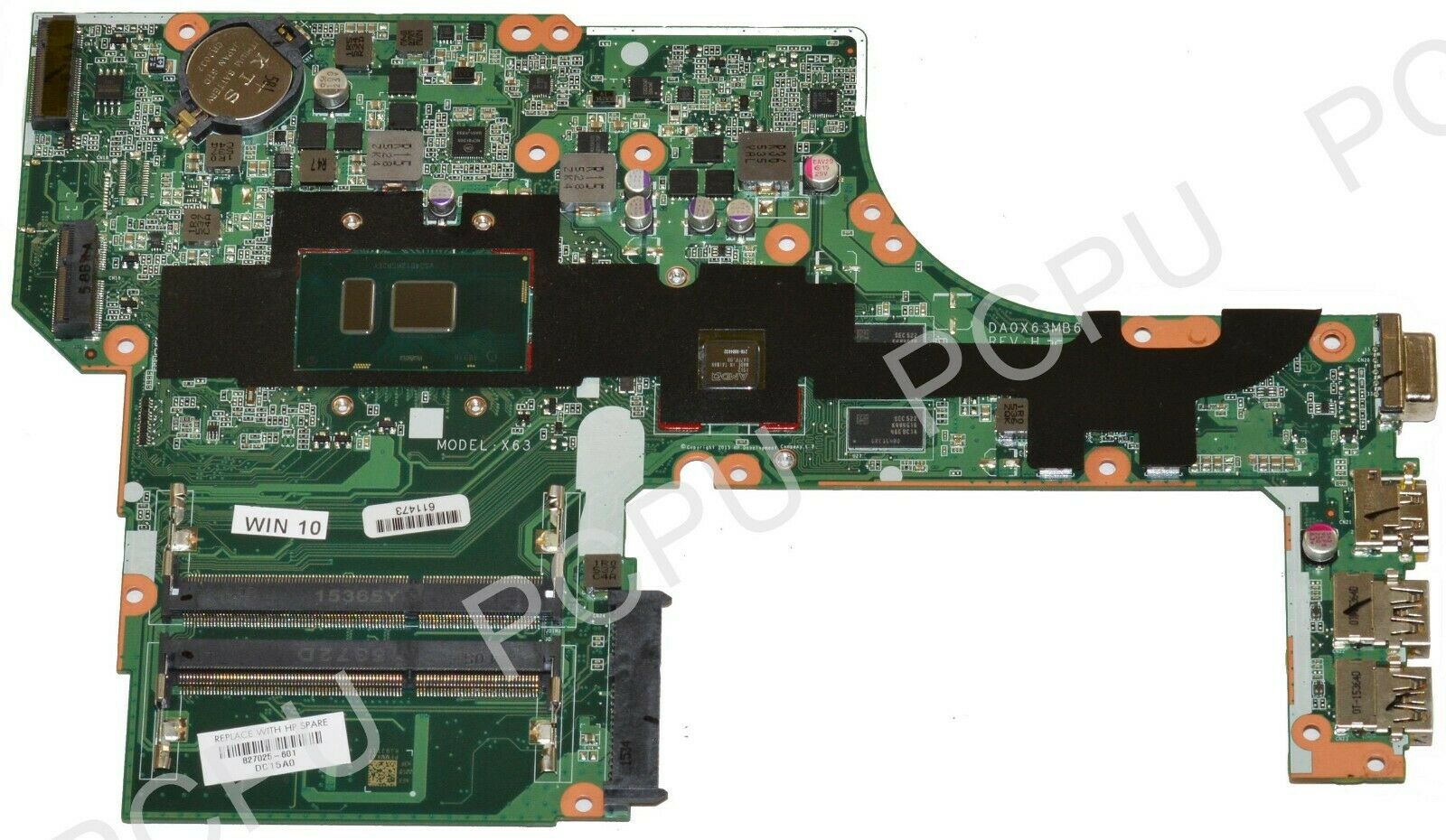 HP ProBook 450 G3 Laptop Motherboard w. Intel i5-6200U 2.3Ghz CPU 827025-601 CPU Speed: 2.3 GHz MPN: 82702 - Click Image to Close