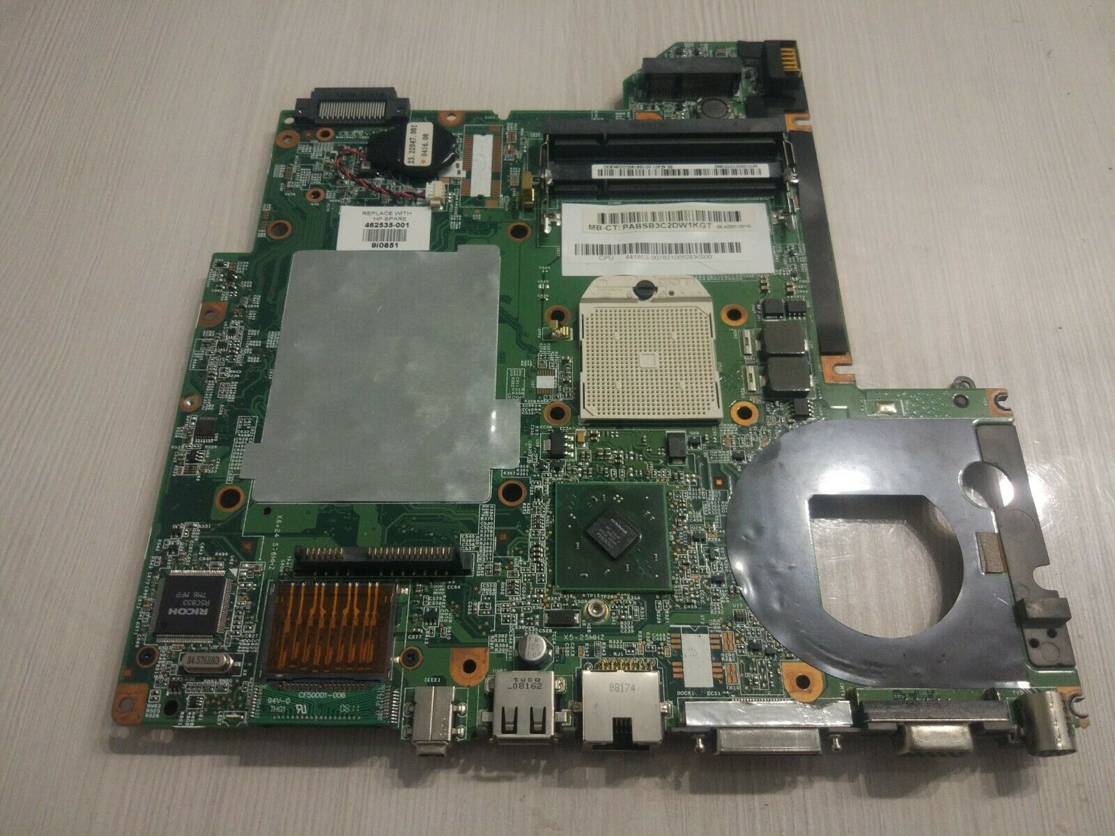 462535-001 HP DV2000SE DV2500SE DV2800SE DV2900SE HALF BOTTOM Motherboard PN: 462535-001 Description: HP DV2