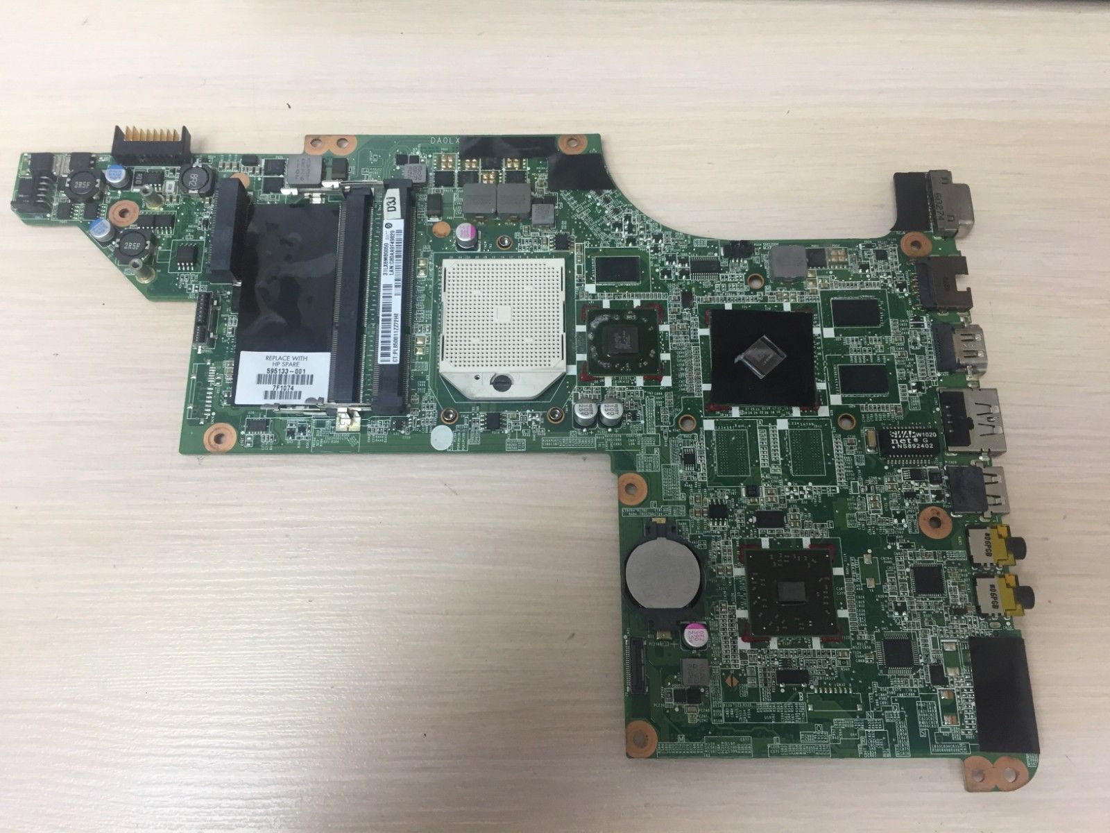 HP DV6-3114SA Laptop Motherboard 595133-001 / HMN620DCR23GM- Motherboard 595133-001 HP Pavilion DV6-3000 (Read