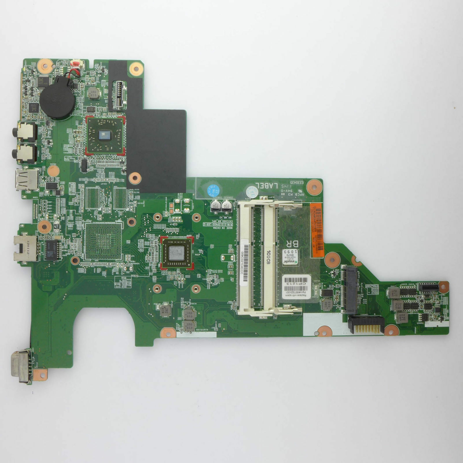 HP 657323-001, AMD Motherboard HP Presario CQ57 Brand: HP Compatible CPU Brand: AMD Model: 657323-001 MP