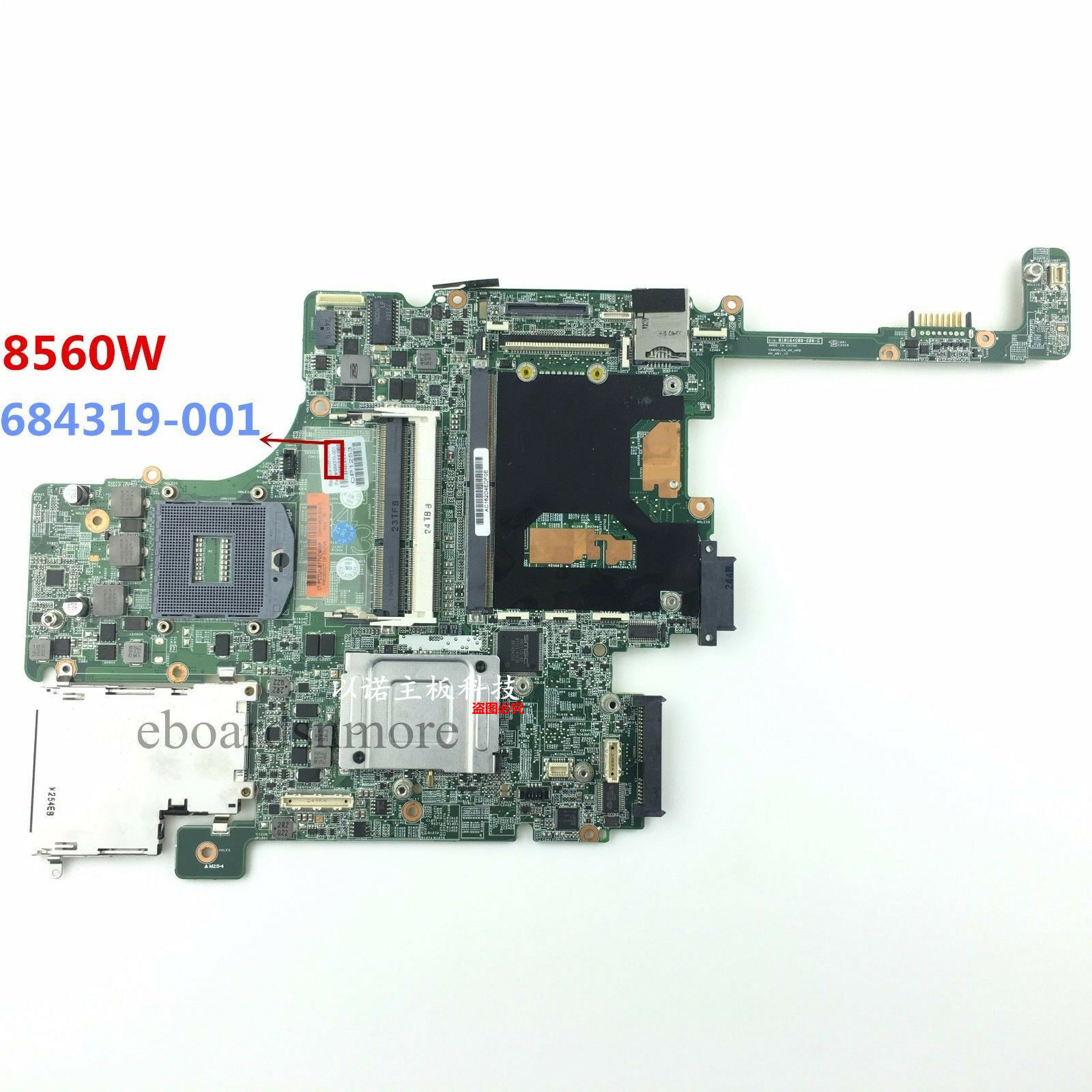 HP 8560W Laptop Motherboard with Graphic slot, 684319-001 Grade A Brand: HP Input/Output Ports: HDMI Form