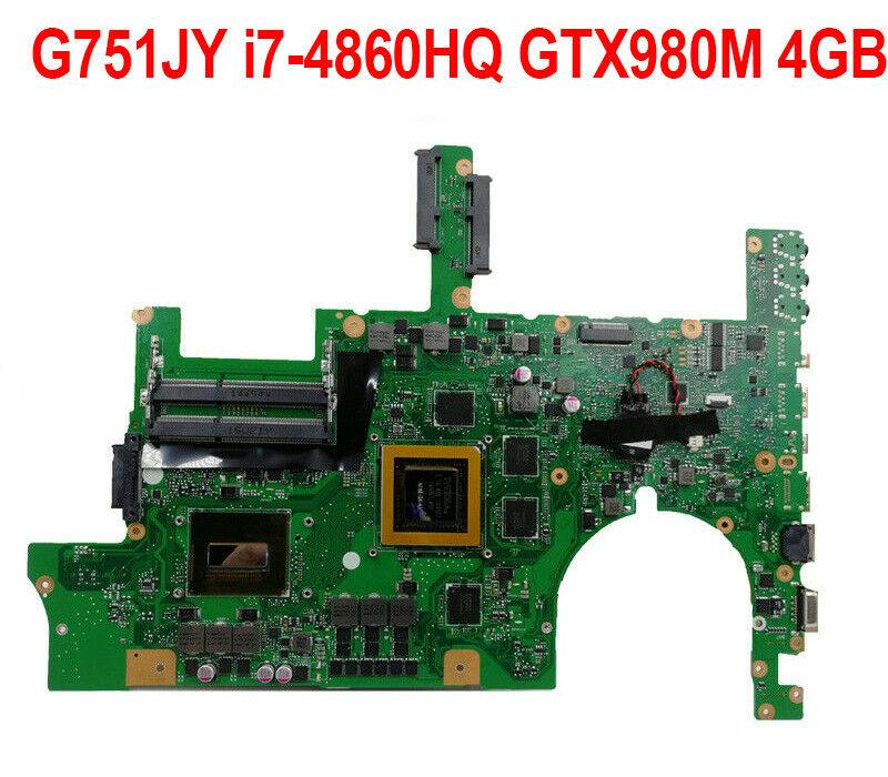 For ASUS ROG G751J G751JT G751JY Motherboard i7-4860HQ/4870HQ GTX980M/4GB Warranty: 90 days Memory Type: DD - Click Image to Close