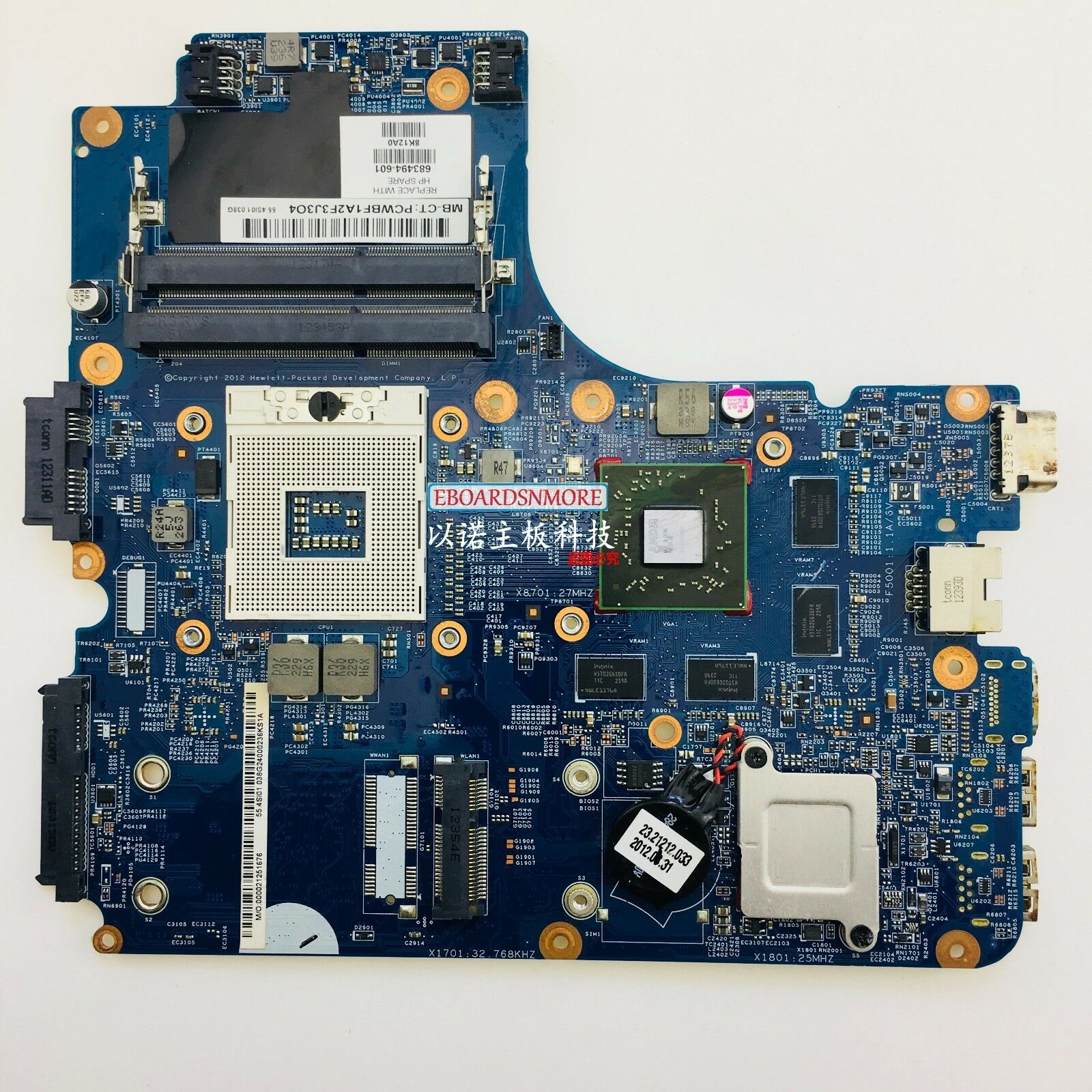683494-001 683494-501 683494-601 HP 4740S 4540S system motherboard Compatible CPU Brand: Intel BGA MPN: Do