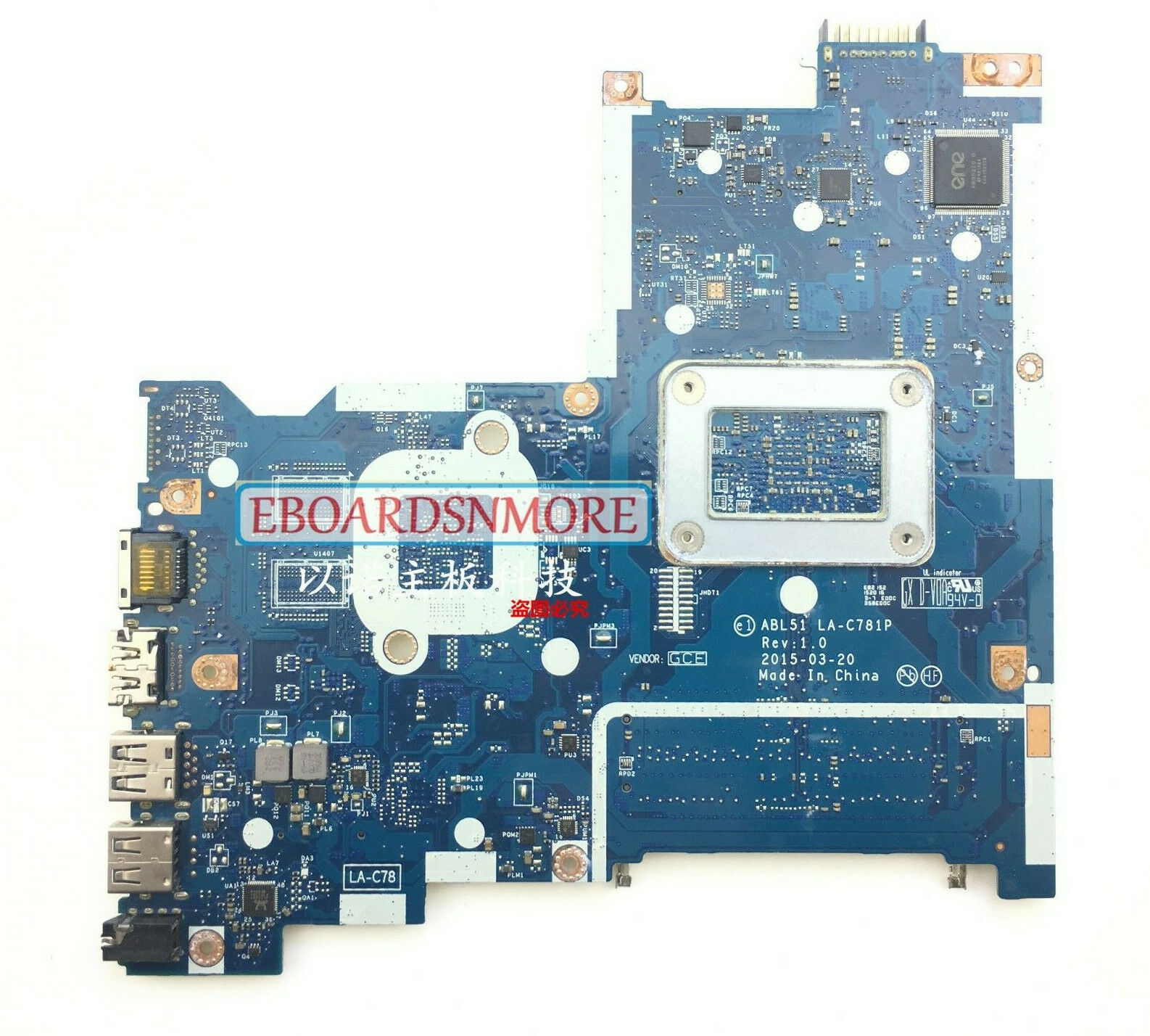 813968-001 813968-501 813968-601 HP 15-AF Series Laptop Motherboard A6-6310M Compatible CPU Brand: AMD Featu