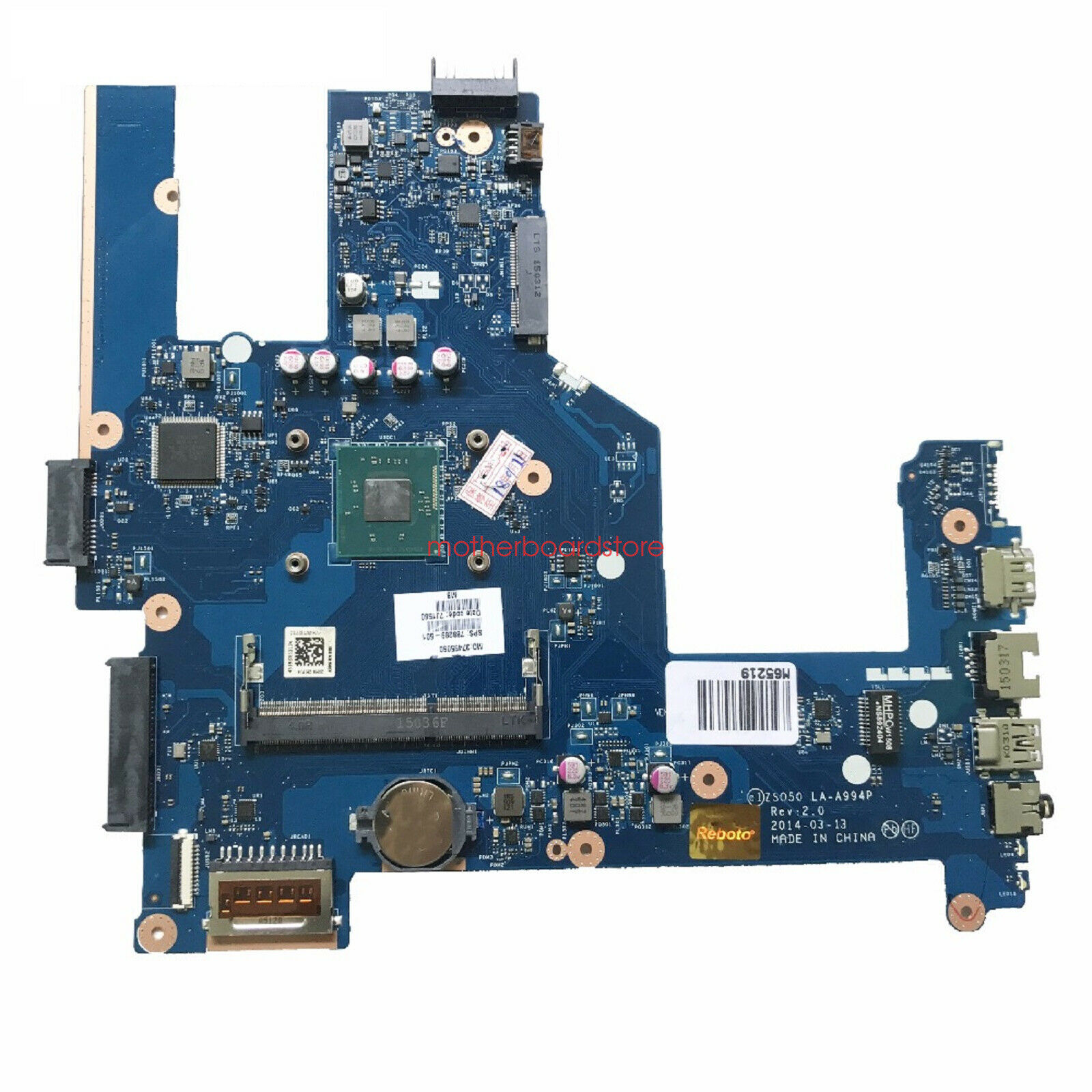 HP 15-R 15T-R w/N2840 CPU Motherboard LA-A994P 788289-601 788289-501 788289-001 Brand: HP Number of Memor