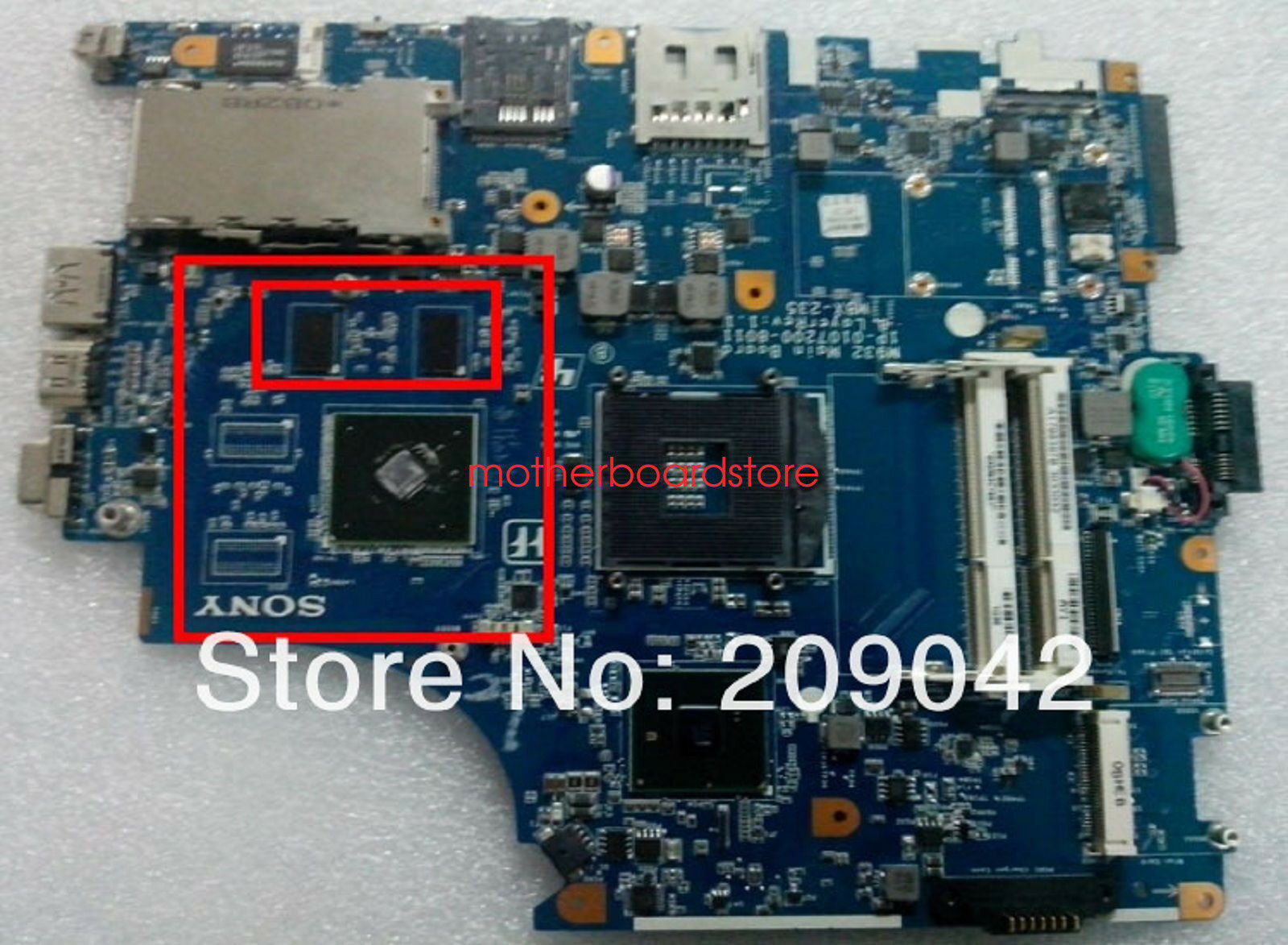 Sony VAIO VPCF1 Intel Motherboard MBX-235 M932 A1796397B 1P-0107J00-8011 Tested Compatible CPU Brand: Inte