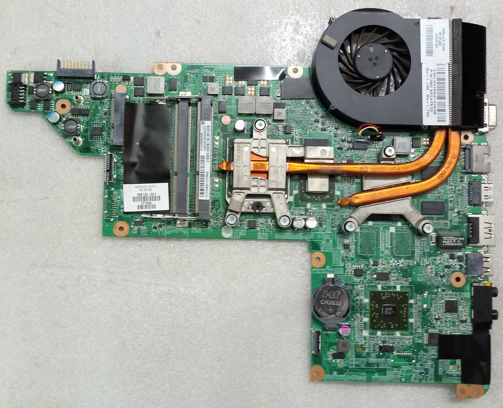 hp dv6 motherboard 3150sf + 595133-001 Frequence dhorloge du CPU: 2,2 GHz Marque de la carte mere: HP Marque - Click Image to Close