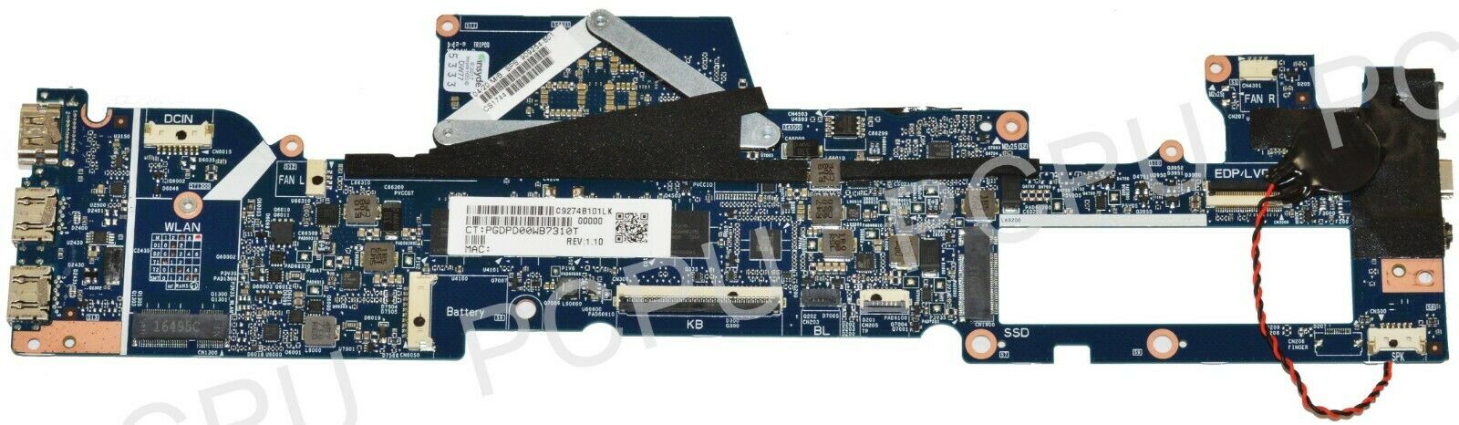 HP Envy 13-AB Laptop Motherboard 8GB w/ Intel i7-7500U 2.7Ghz CPU 909254-601 CPU Speed: 2.7 Ghz Capacity per