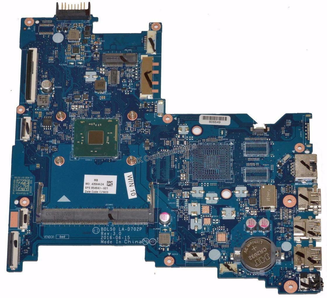 HP 15-AY Laptop Motherboard w/ Intel Pentium N3710 1.6Ghz CPU 854943-601 CPU Speed: 1.6Ghz Compatible CPU Br - Click Image to Close