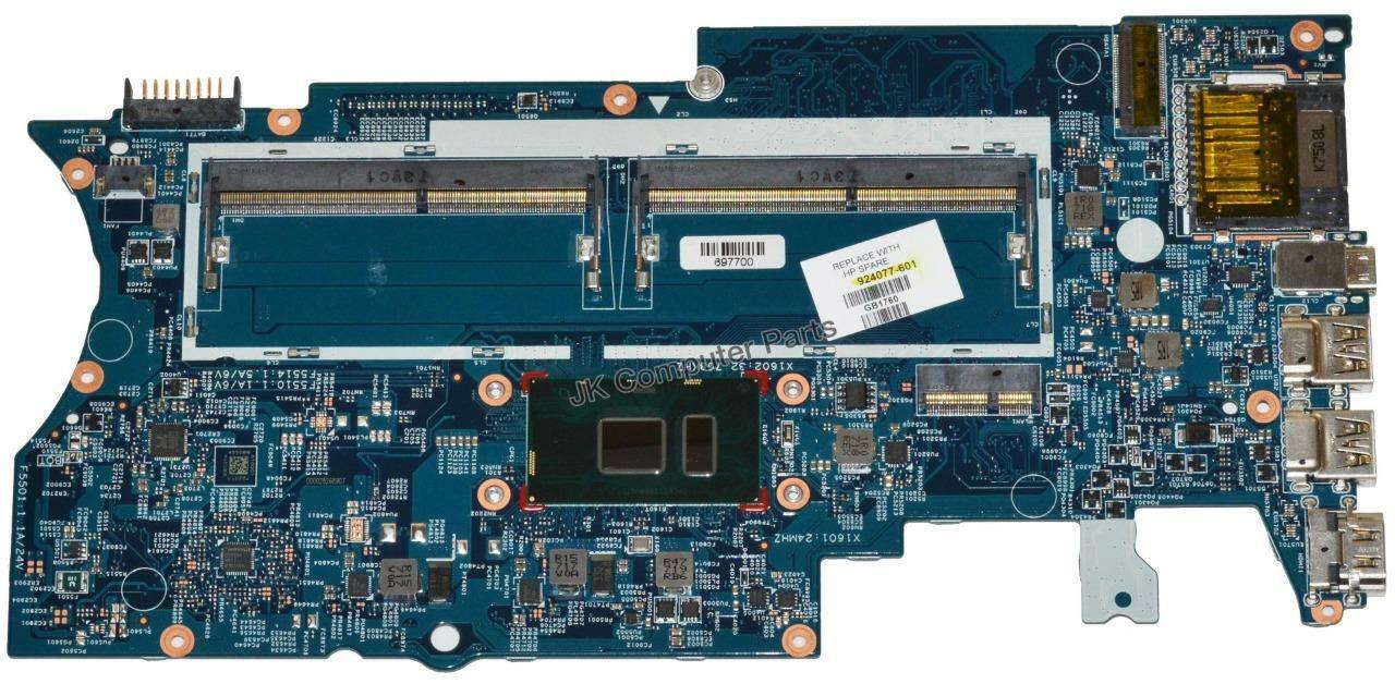 HP x360 15-BR Laptop Motherboard w/ Intel i5-7200U 2.5GHz CPU 924077-601 Brand: HP Compatible CPU Brand: In