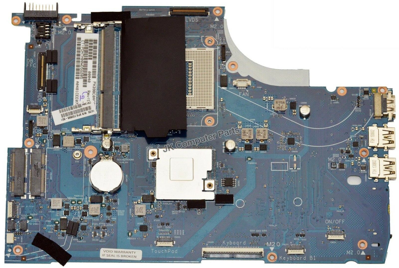 HP Envy 15-J Intel Laptop Motherboard WIN8STD s947 720565-501 Brand: HP Compatible CPU Brand: Intel MPN: 7