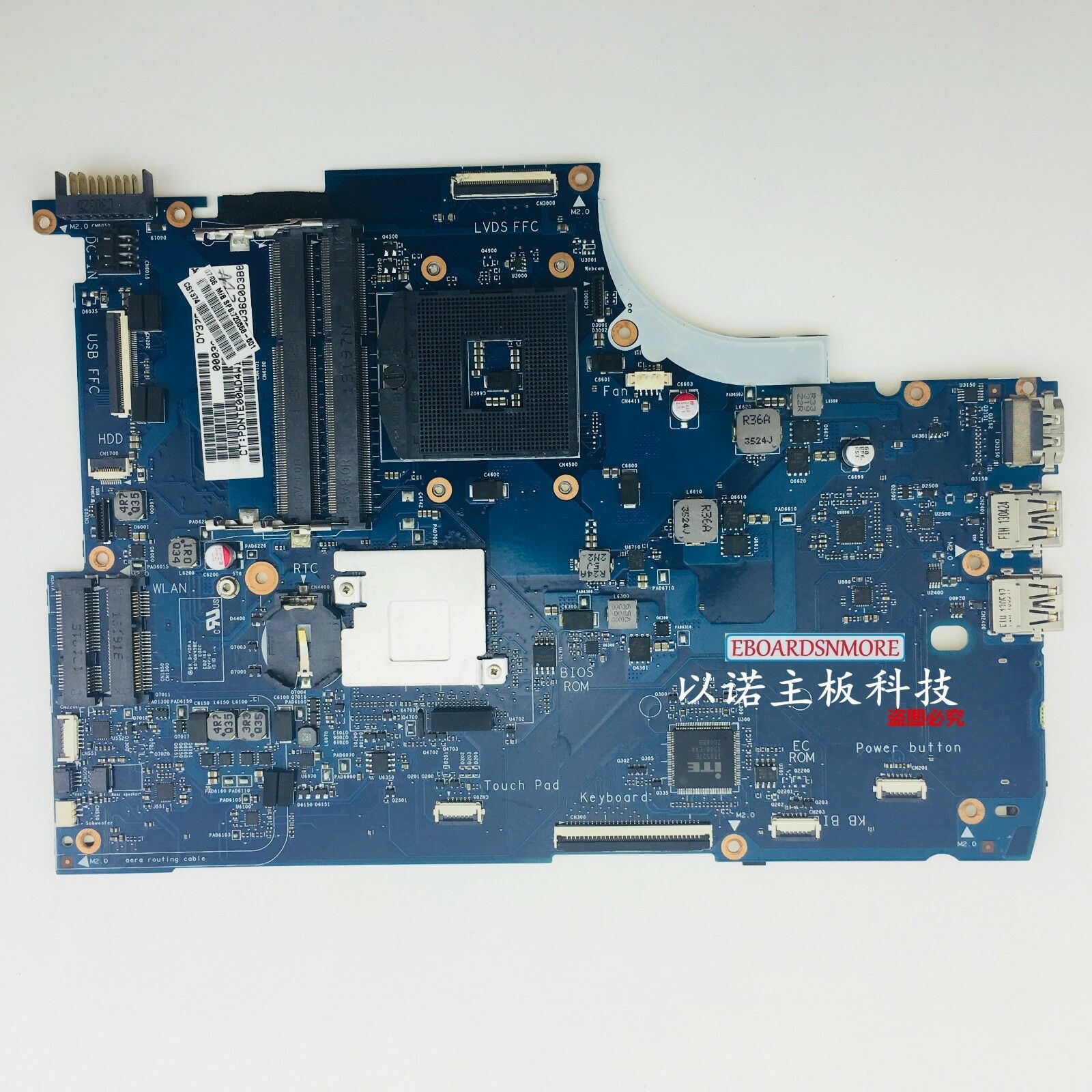 Hp Envy 15 15-J Laptop Motherboard 720568-501 720568-001 Main Board Compatible CPU Brand: Intel MPN: LA-B4