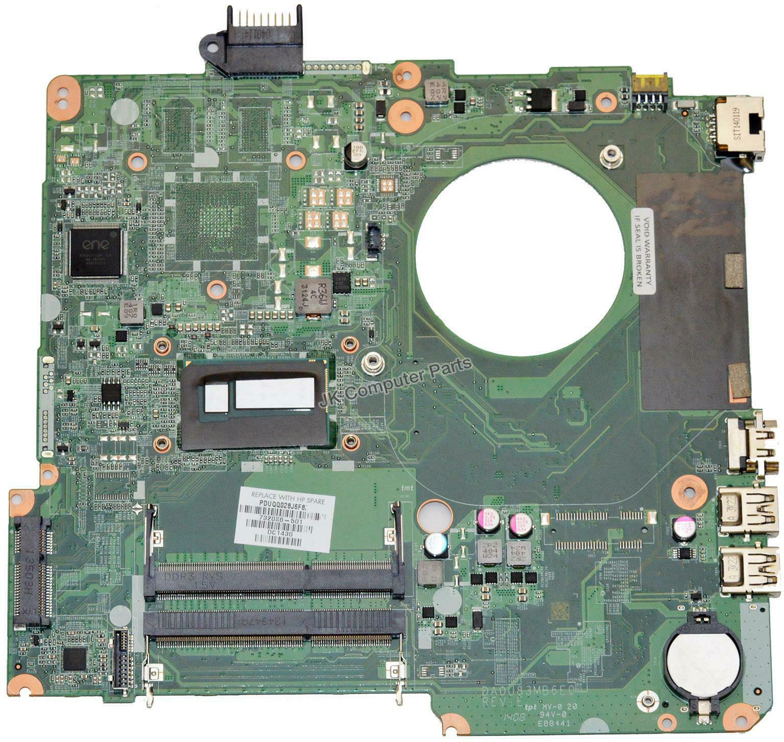 HP Pavilion 15-N Laptop Motherboard w/ Intel i5-4200U 1.6Ghz CPU 732086-501 CPU Speed: 1.6 GHz MPN: 732086-