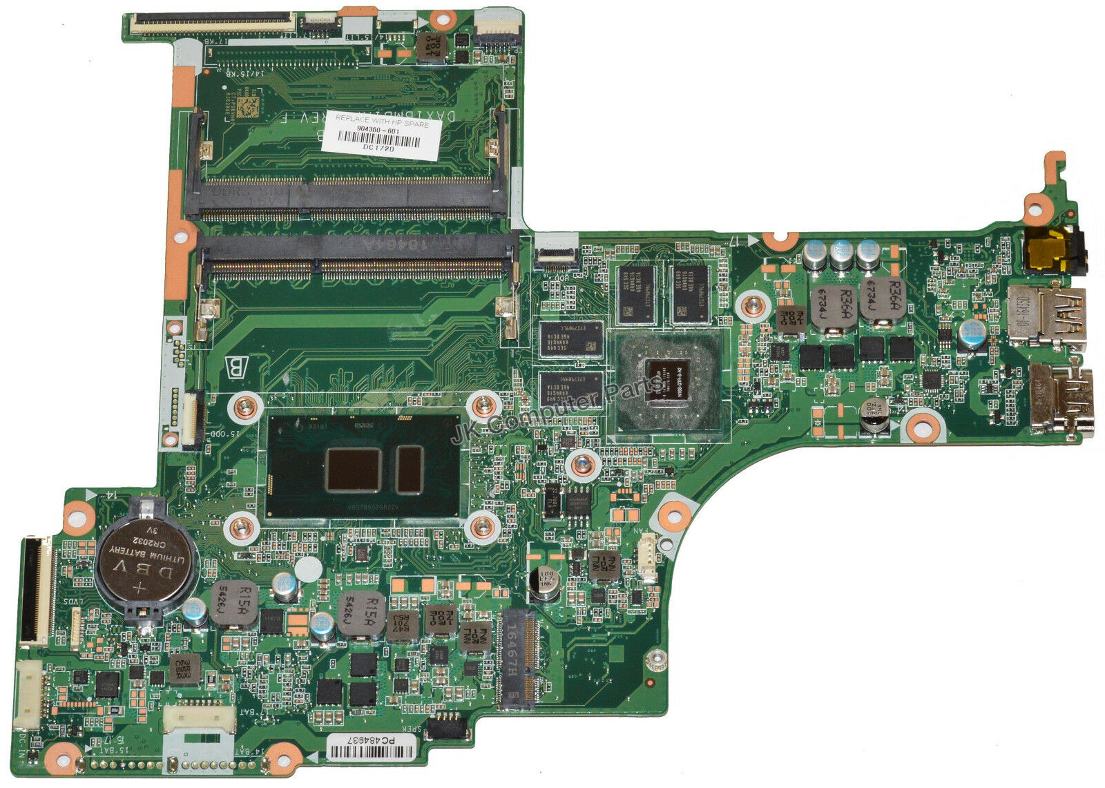 HP ENVY 17-S Laptop Motherboard w/ Intel i7-7500U 2.7Ghz CPU DAX1BMB1AF0 CPU Speed: 2.7Ghz Brand: HP Integ - Click Image to Close