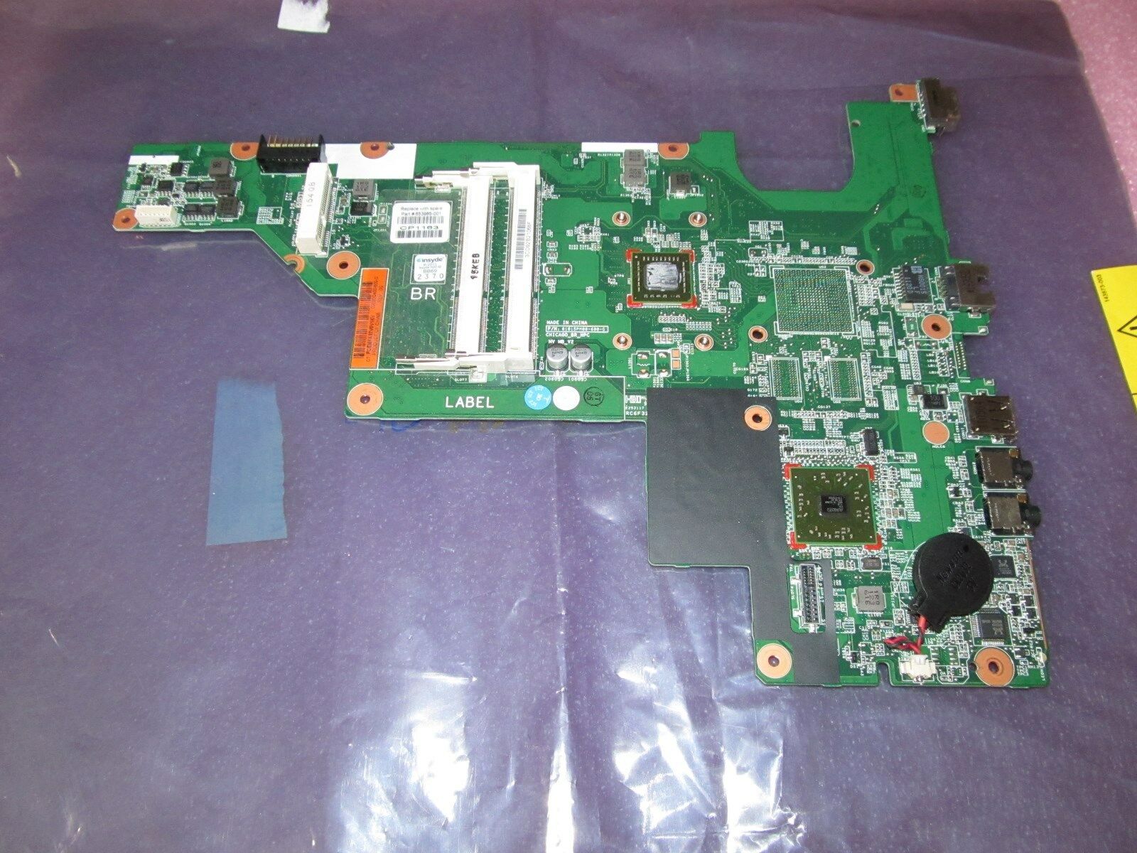 HP 2000-240CA 120CA 208CA 340CA 420CA Presario CQ57 Motherboard C-50 657324-001 On sale is a working mother