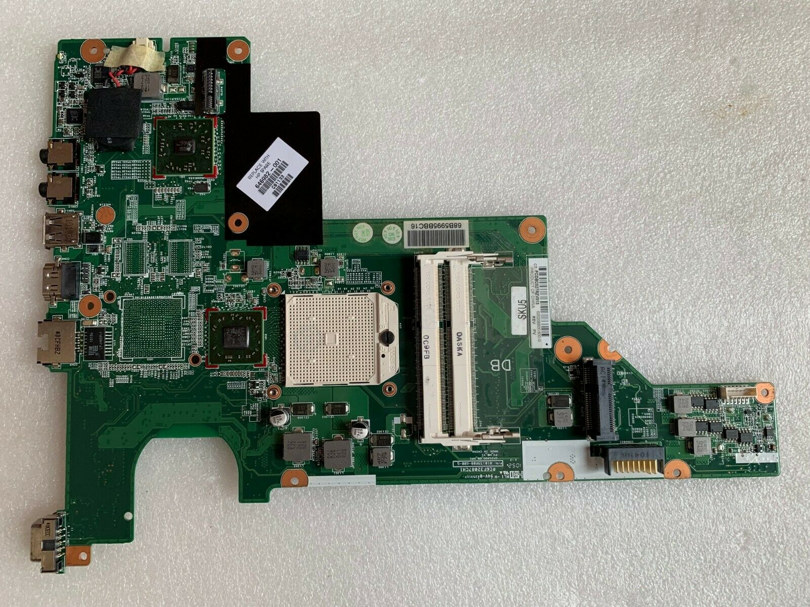 For HP Compaq 435 635 CQ43 Laptop Motherboard Socket S1 AMD 646982-001 Mainboard Compatible CPU Brand: AMD