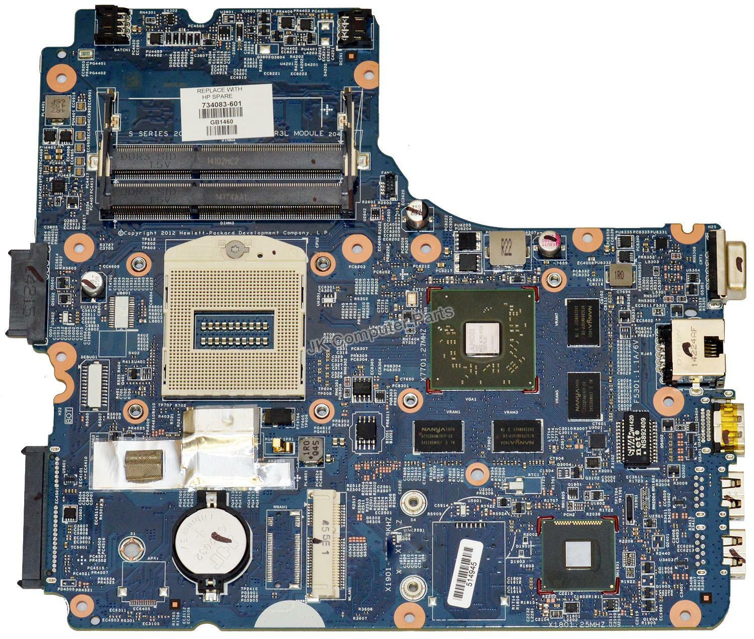 HP ProBook 450 Intel Laptop Motherboard s947 Rampage 55.4YW01.027 48.4YW05.011 This motherboard is pulled f