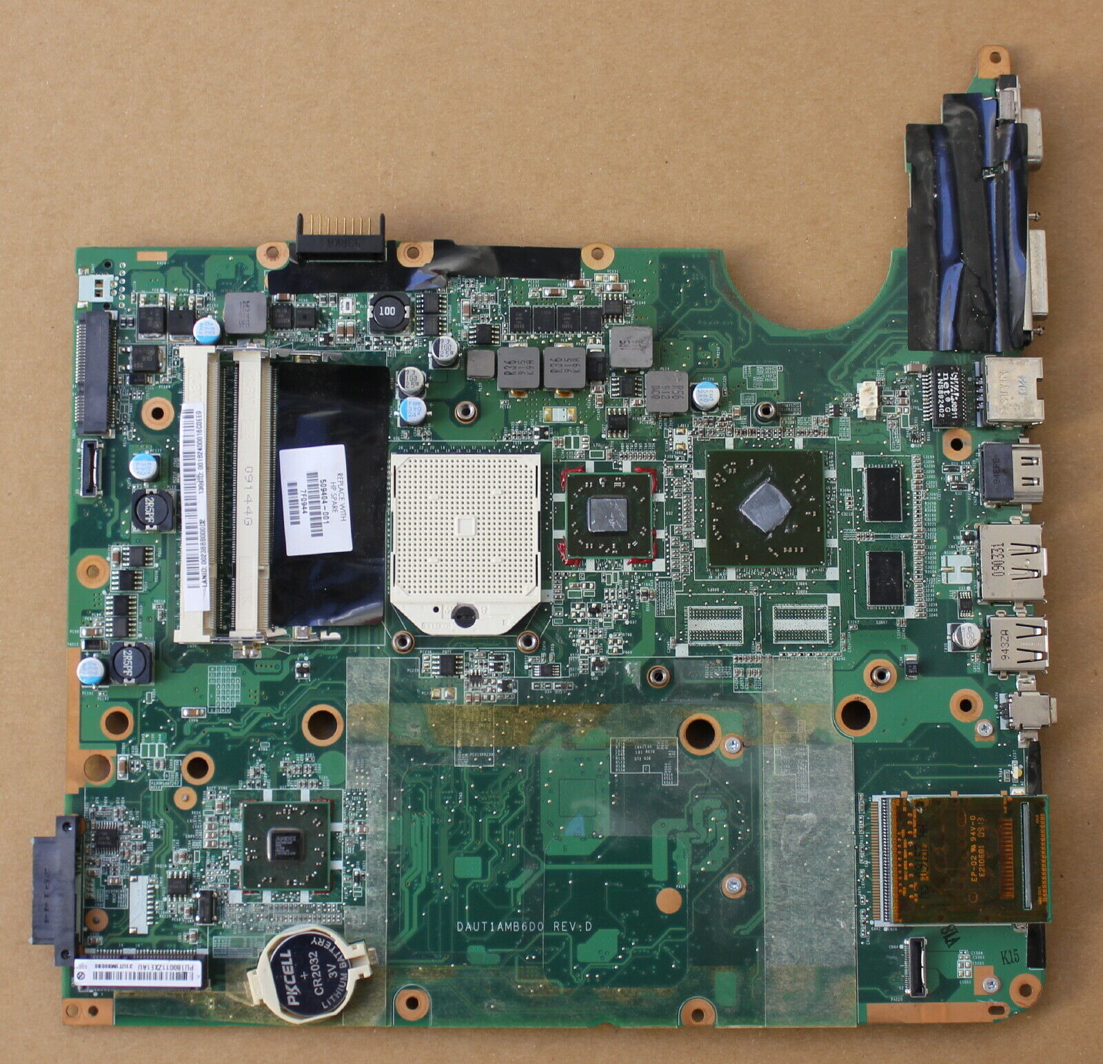 Board, motherboard, HP pavilion dv7 DAUT 1amb6d0, 509404-001, AMD HP Pavilion , DV7 Series Motherboard Ver