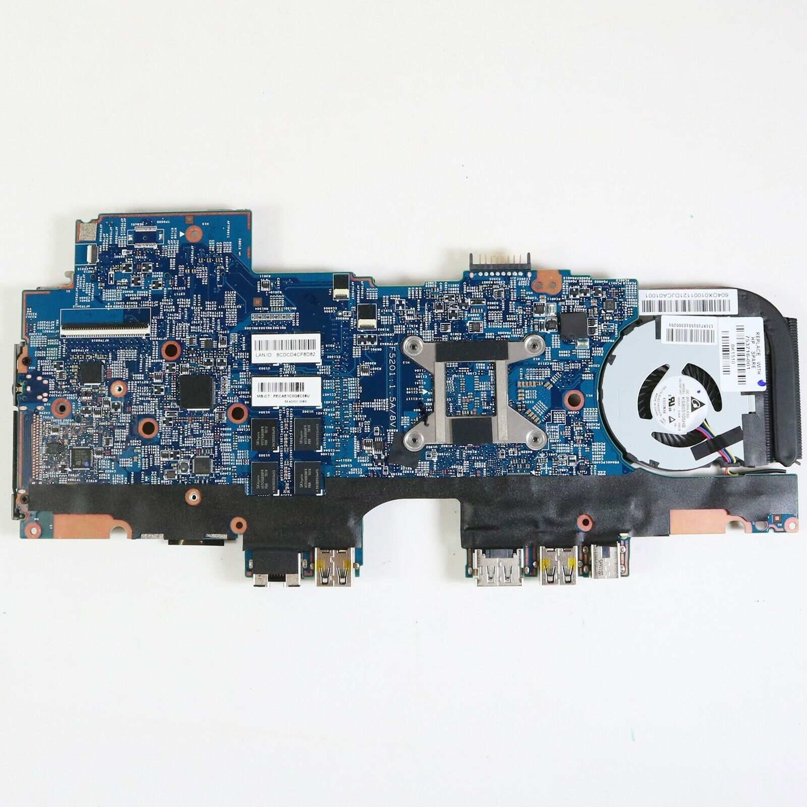 HP EliteBook Revolve 810 G2 Laptop Motherboard i5-4300u@1.9 753725-001 Tested isbn: Does Not Apply Listed