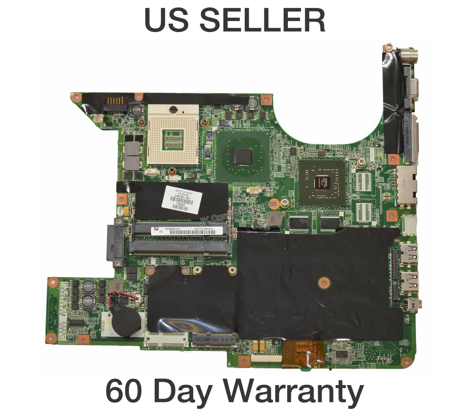 HP Pavilion DV-6149US Laptop Motherboard 434722-001 434722001 MPN: 434722-001 UPC: Does not apply Brand: