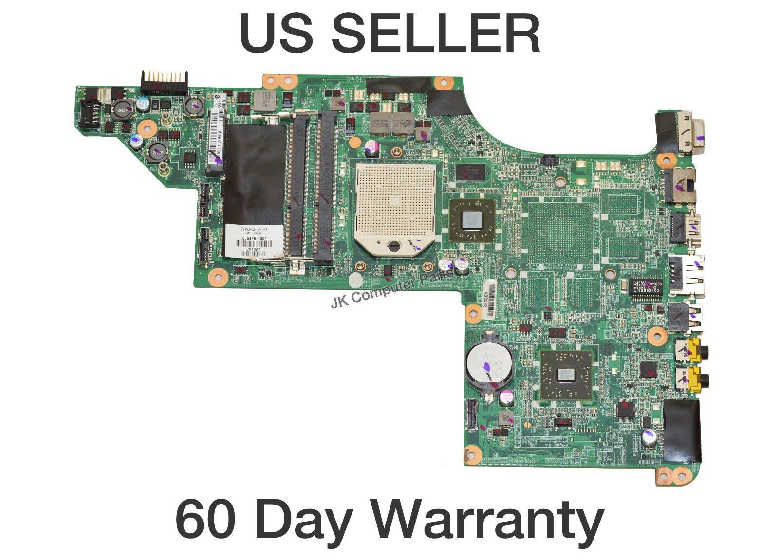 HP Pavilion DV7-4000 Series Laptop Motherboard DV7-4151NR DV7-4153CL 605496001 This motherboard is tested an