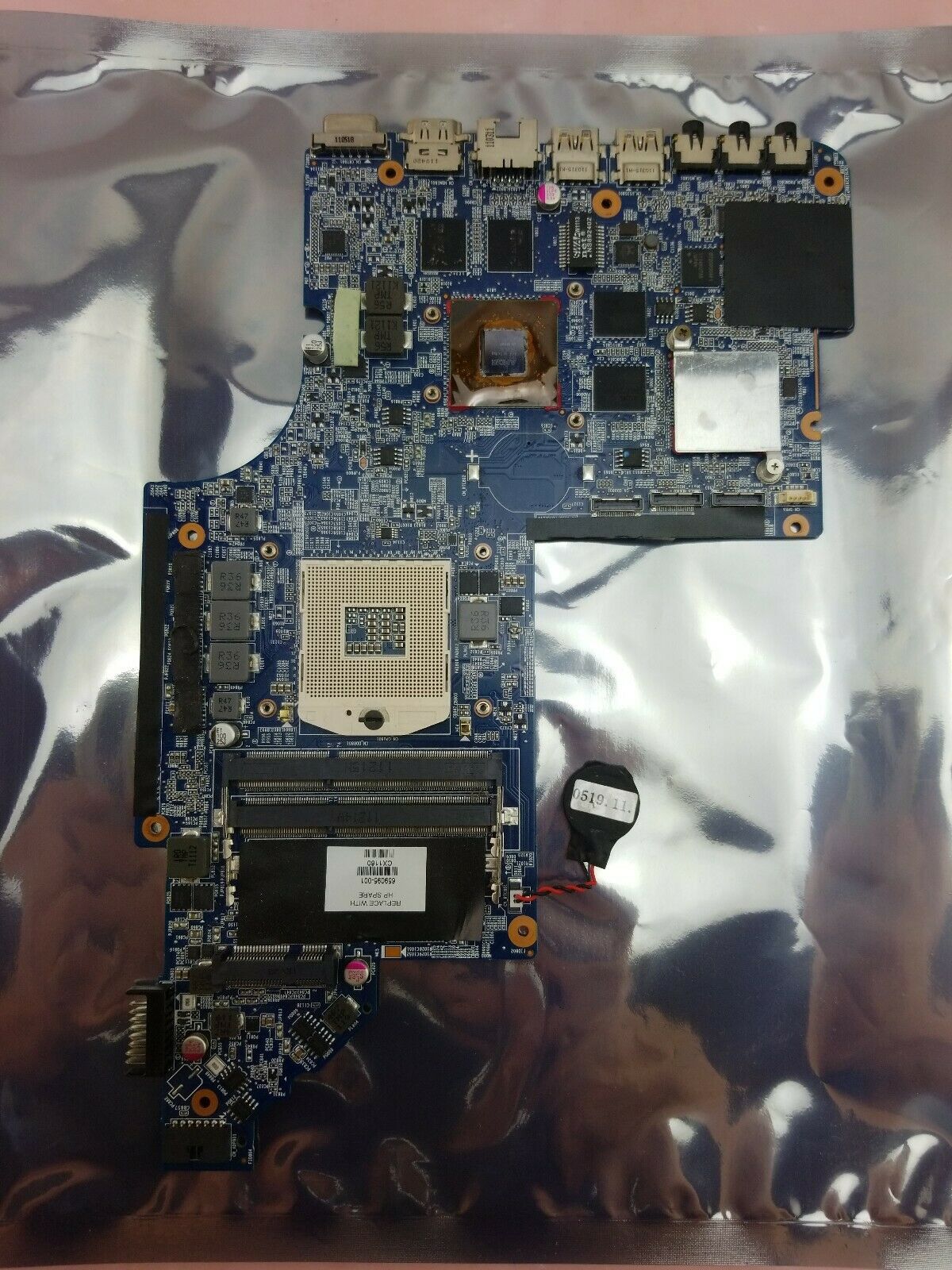 HP DV7 DV7-6000 DV7T-6100 Intel HM65 HD 6770/1G Motherboard 659095-001 Test Good Compatible CPU Brand: Inte