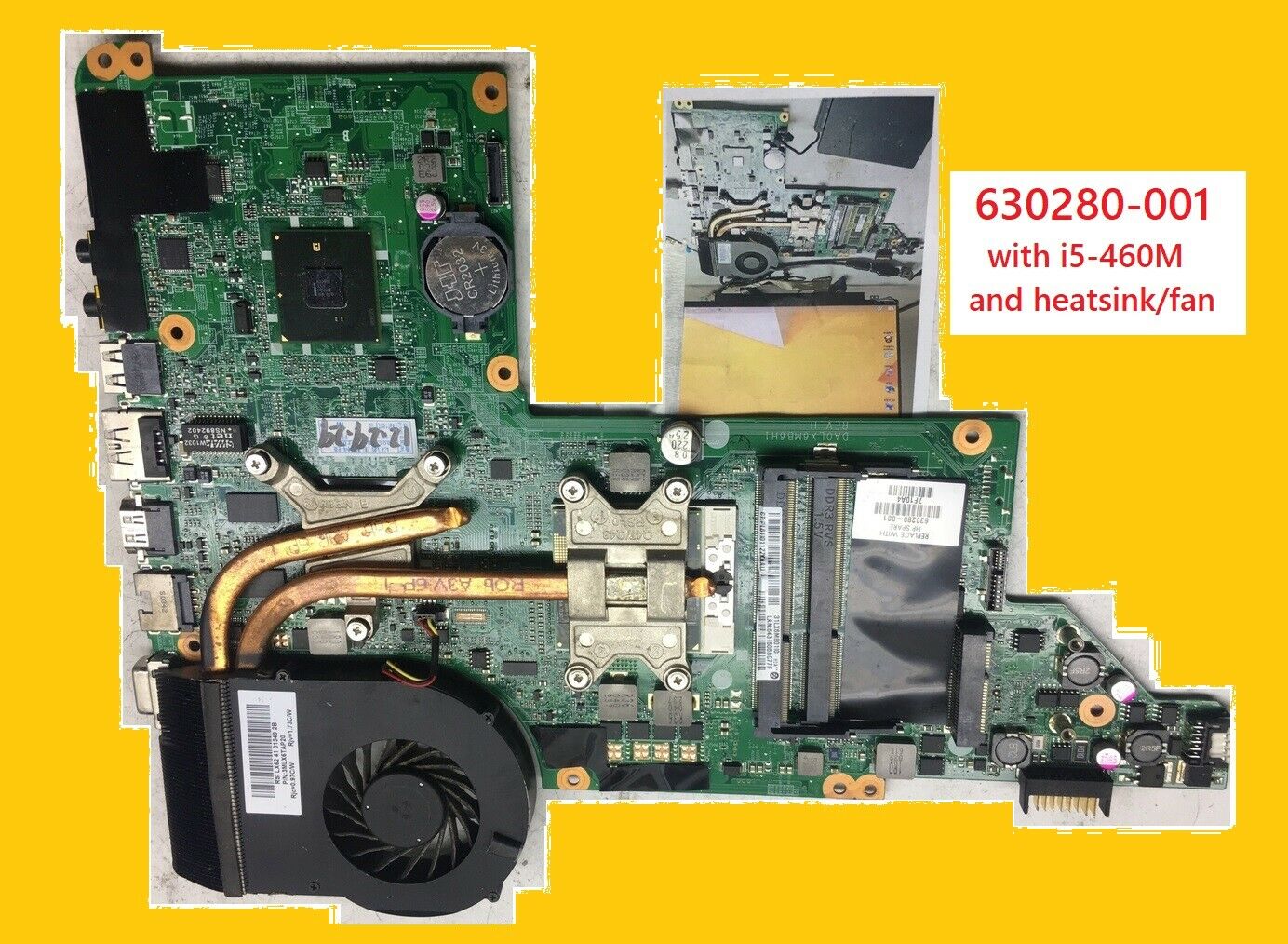 HP Dv6-3000 intel HM55 ATI 5470 laptop Motherboard +i5 CPU replaces 595135-001 Brand: HP Number of Memory S
