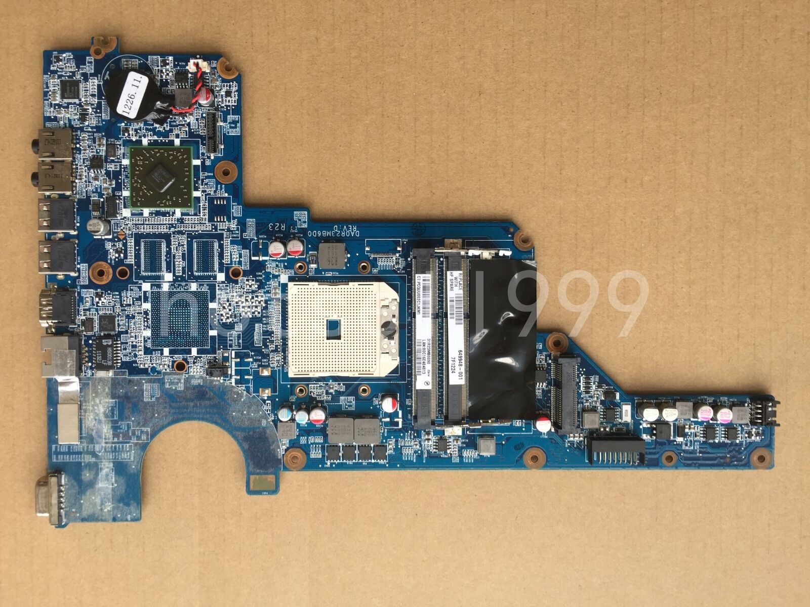 HP PAVILION G4 G6 G6-1000 G7 SERIES LAPTOP MOTHERBOARD P/N 649948-001 Compatible CPU Brand: AMD Non-Domestic - Click Image to Close