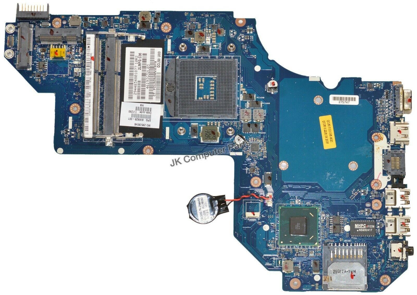 HP Pavilion M6-1045DX Intel Laptop Motherboard s989 686928-001 Brand: HP Compatible CPU Brand: Intel MPN: