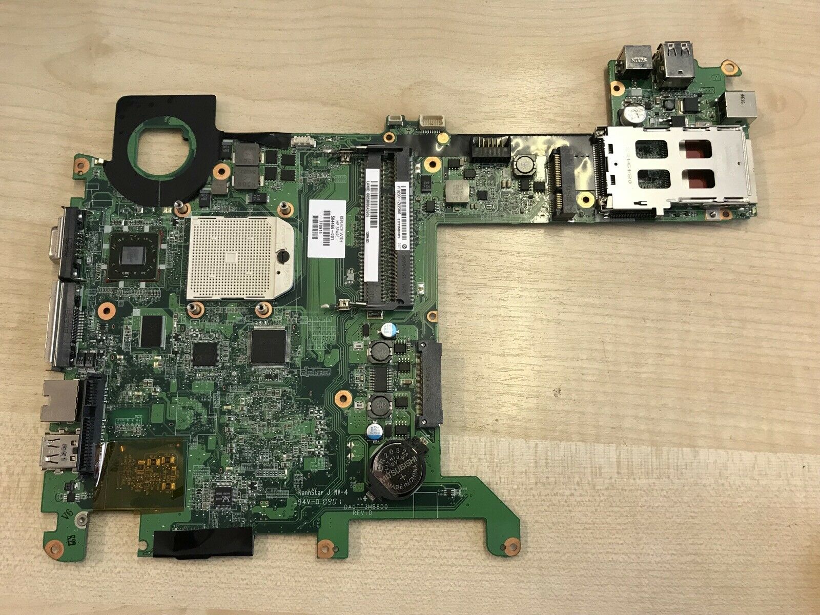 HP Touchsmart TX2-1000 TX2-1160EA TX2-1165EA AMD Motherboard 504466-001 WORKING Brand: HP MPN: DA0TT3MB8D