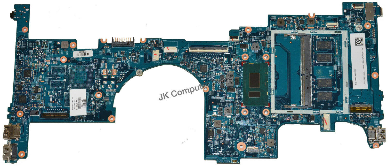 HP 15M-BP111DX Laptop Motherboard 4GB w/ Intel i5-8250U 1.6Ghz CPU 934999-601 CPU Speed: 1.6Ghz Brand: HP C