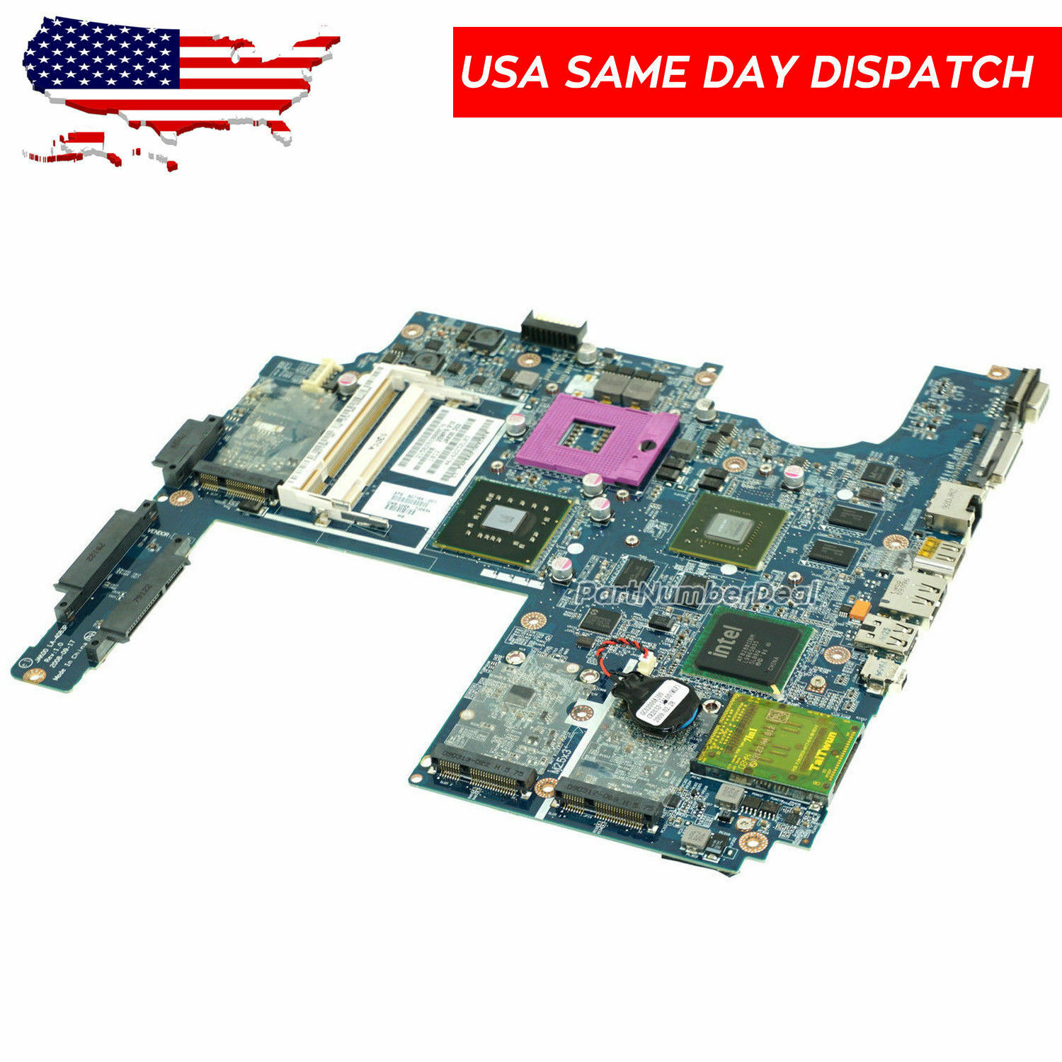 507169-001 480365-001 HP DV7-1000 Intel Motherboard NVIDIA GPU LA-4083P US Compatible CPU Brand: Intel Brand