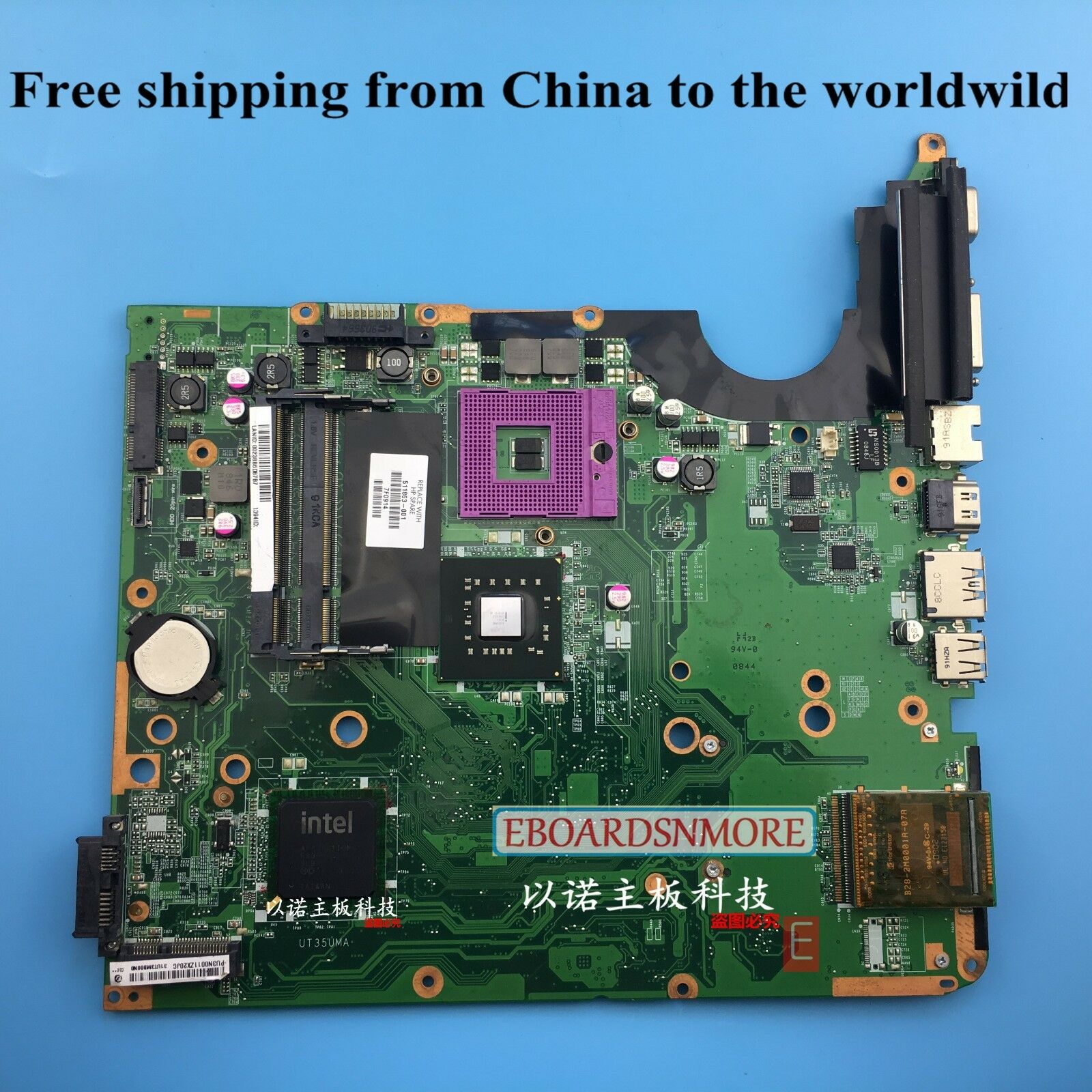 511863-001 HP DV6 DV6-1000 Laptop Motherboard,Main Board,INTEL GM45 DD2,Grade A Compatible CPU Brand: INTEL