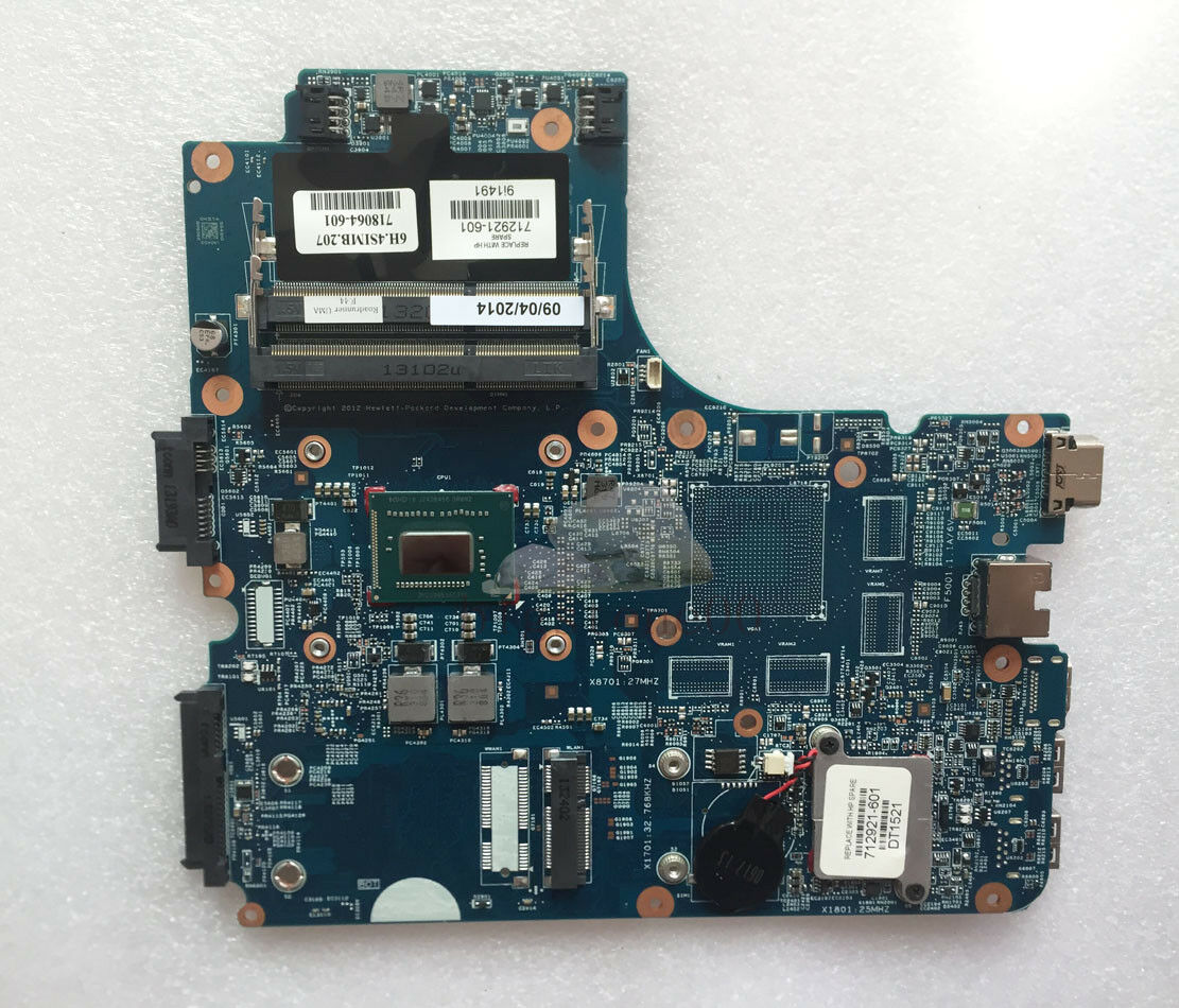 712921-001 712921-601 HP laptop 4440S 4540S motherboard w/ I3-3110M Intel CPU Compatible CPU Brand: Intel N