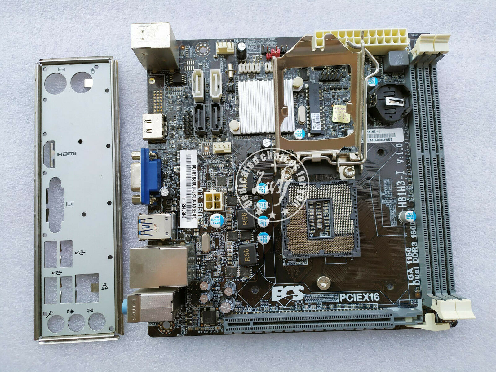 Acer ECS H81H3-I/HDMI Mini-ITX 17x17 Intel LGA1150 H81 motherboard mini PC SATA3 Compatible CPU Brand: Intel