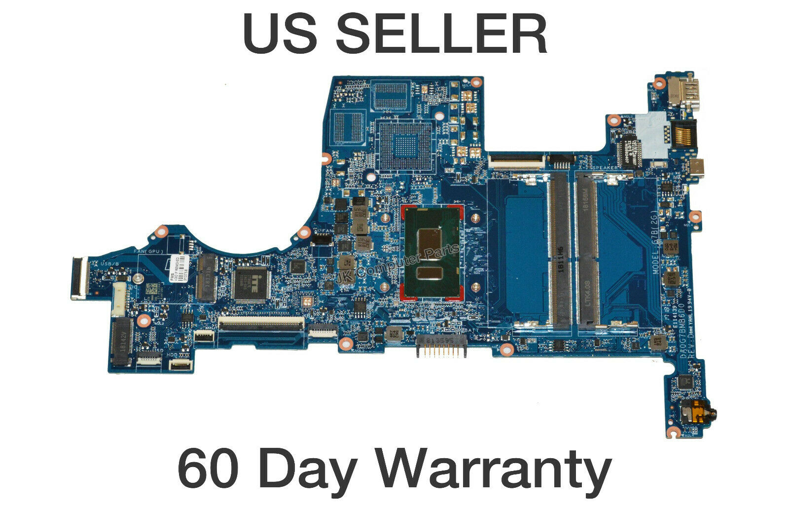 HP 15-CS Laptop Motherboard w/ Intel i7-8550U 1.8GHz CPU L22822-601 Brand: HP Socket Type: Integrated CPU M