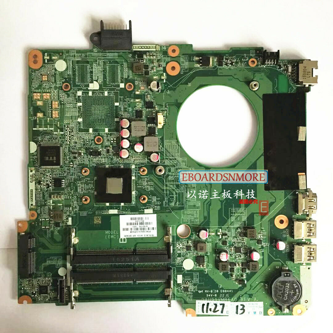 HP 15-F Laptop Motherboard A8-7410 828176-601 828176-501 828176-001 DAU99VMB6A0 Brand: HP Input/Output Por