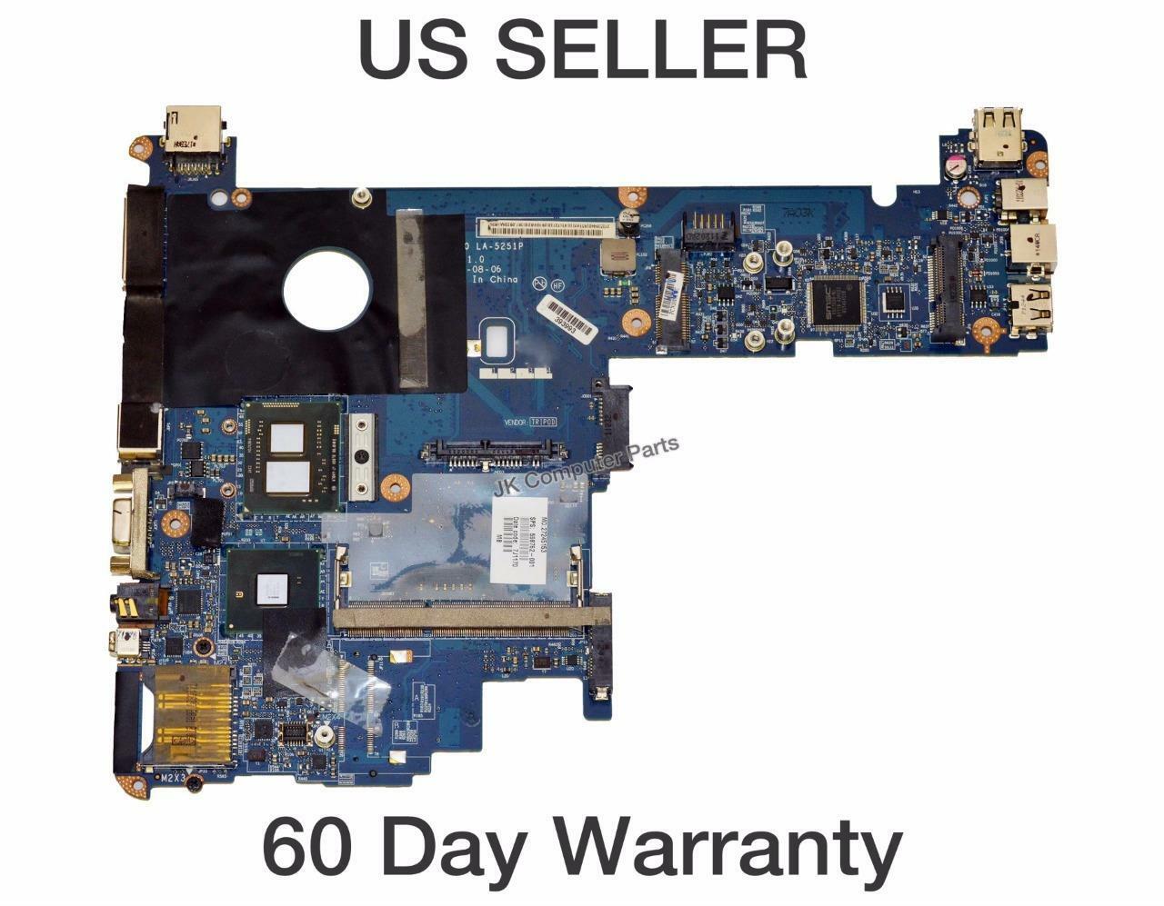 HP Elitebook 2540P Laptop Motherboard Intel i7-640LM 2.13GHz KAT10 598762-001 MPN: 598762-001 Brand: HP UP