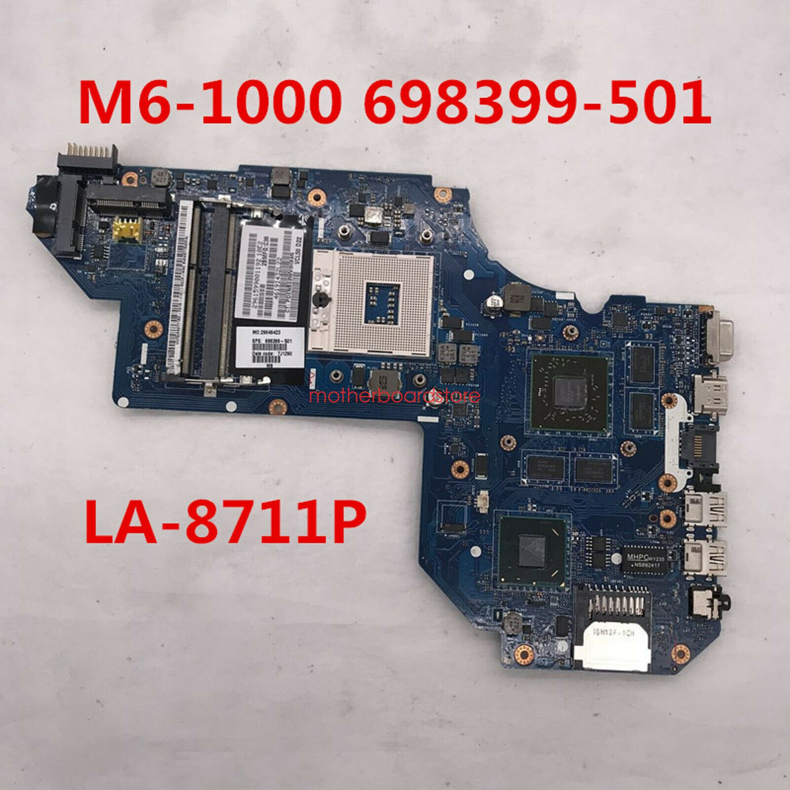 HP M6 M6-1000 Intel HM77 7670M/2G motherboard LA-8711P 698399-501 698399-001 OK Brand: HP Number of Memor